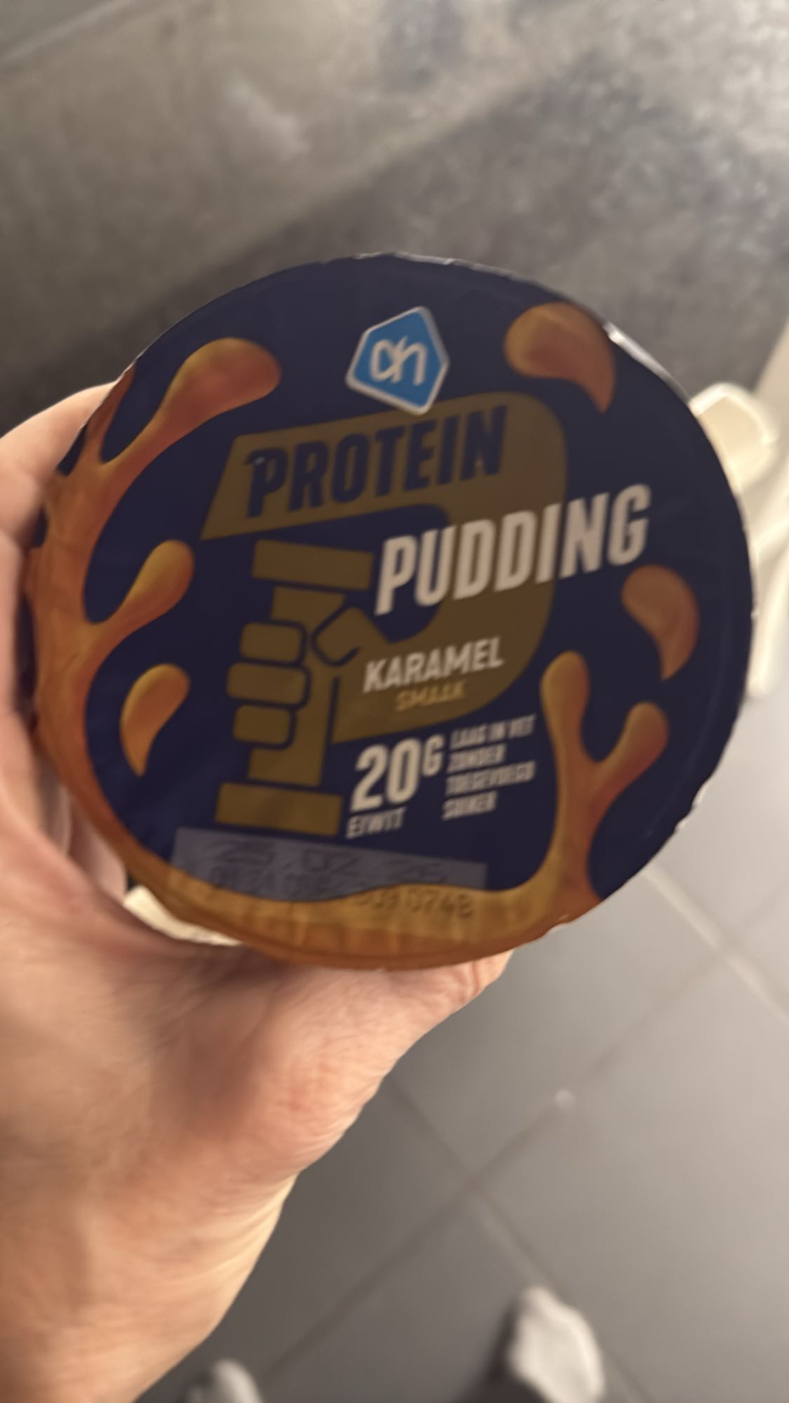 Proteïne karamel pudding