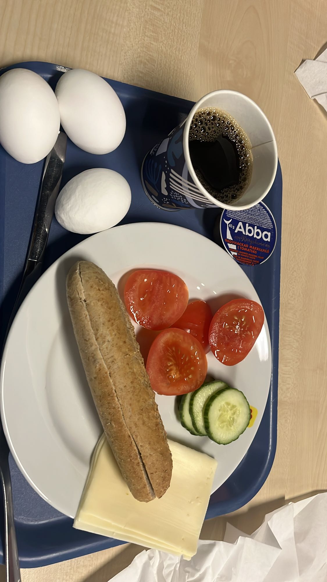 Eggs and Bread Breakfast