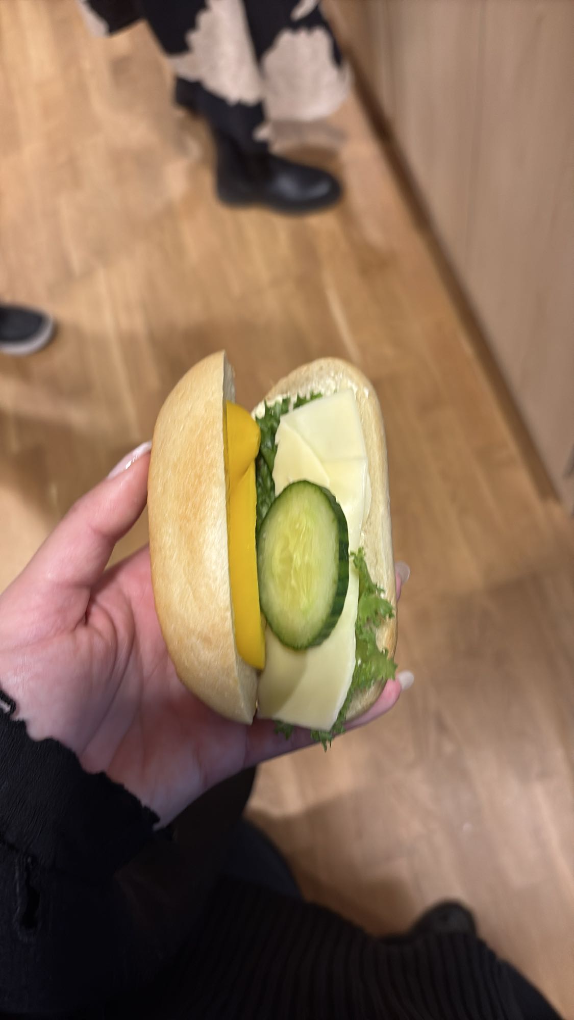 Ostsmörgås med grönsaker