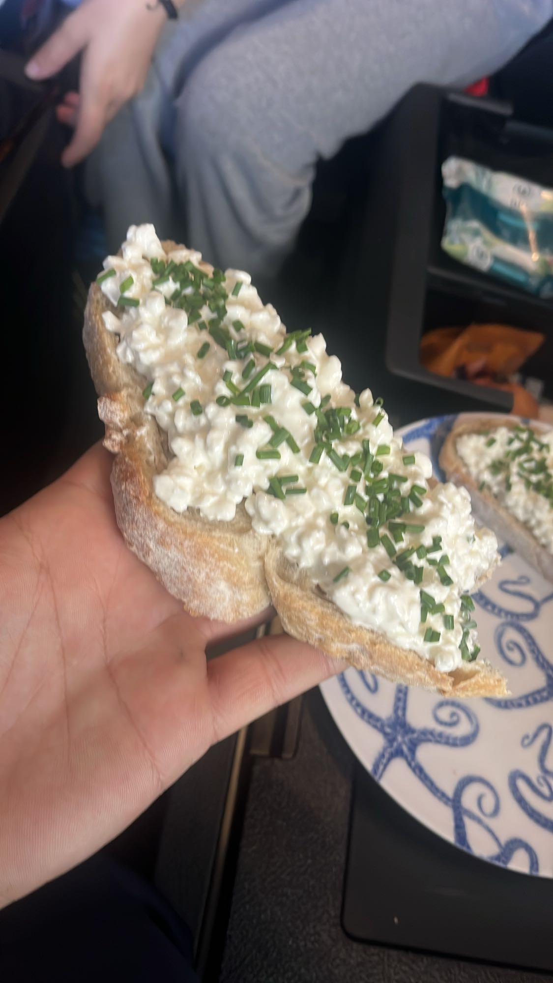 Pâine cu brânză cottage