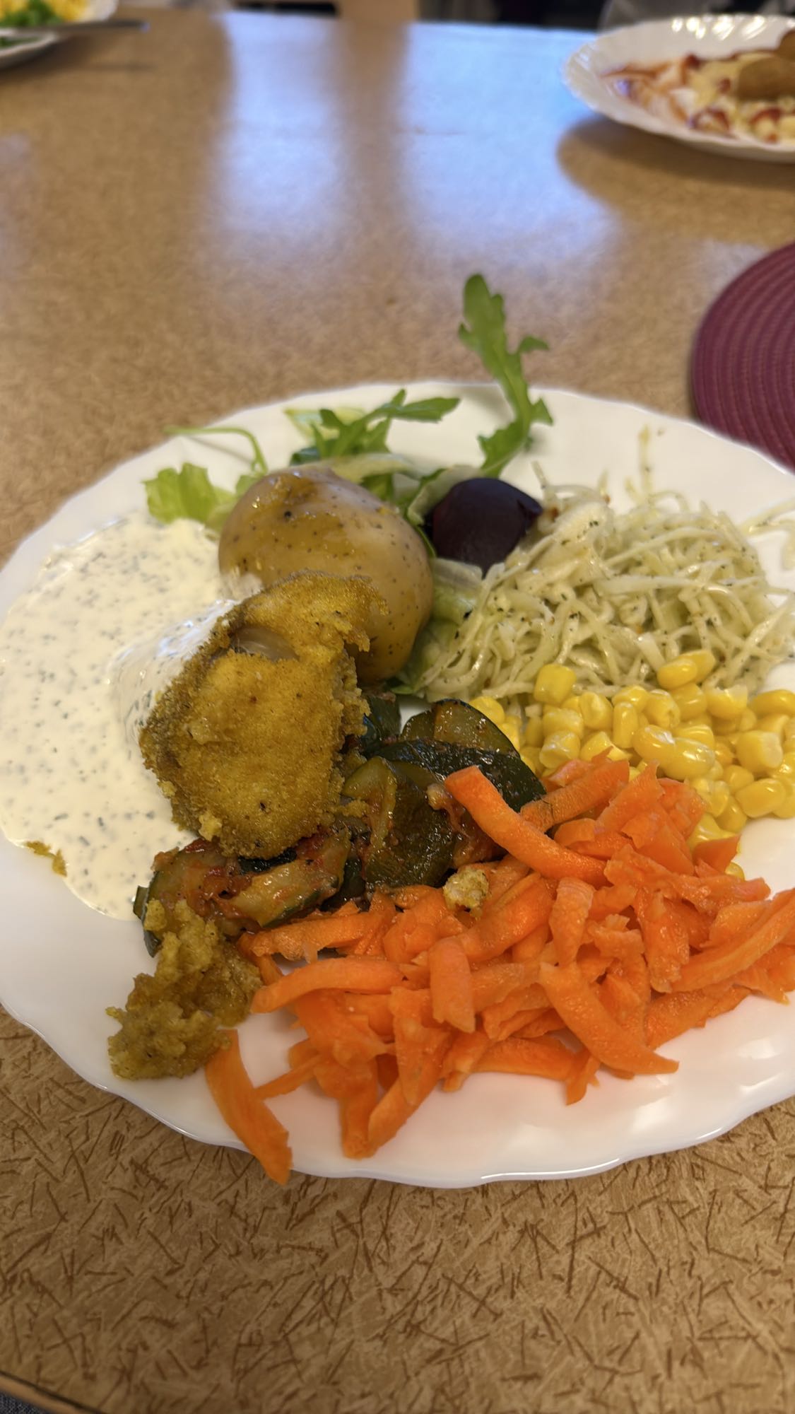 Grönsaksrätt med sås