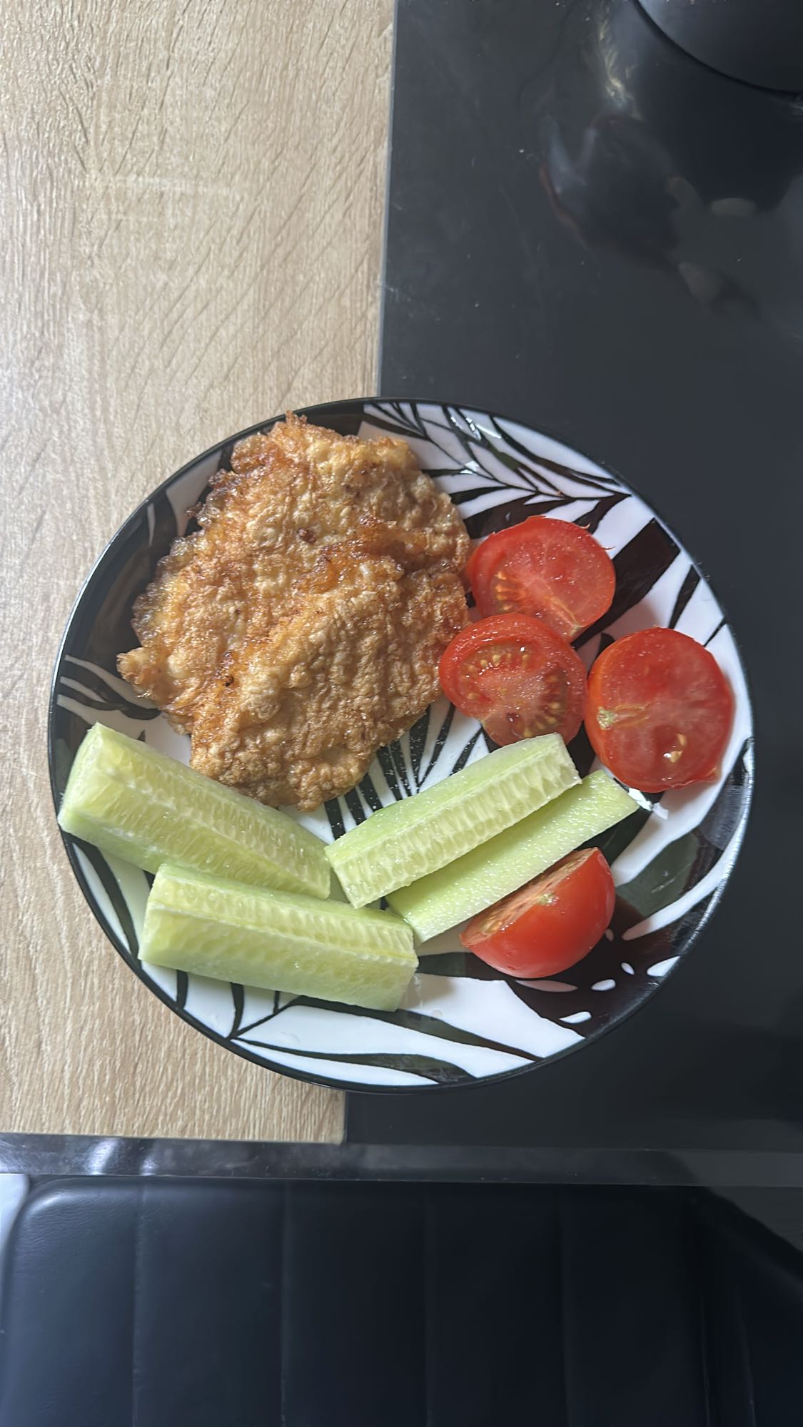 Șnițel cu legume proaspete