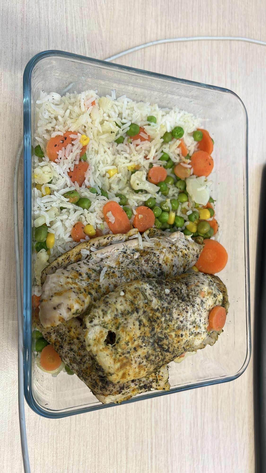 Indyk z ryżem i warzywami