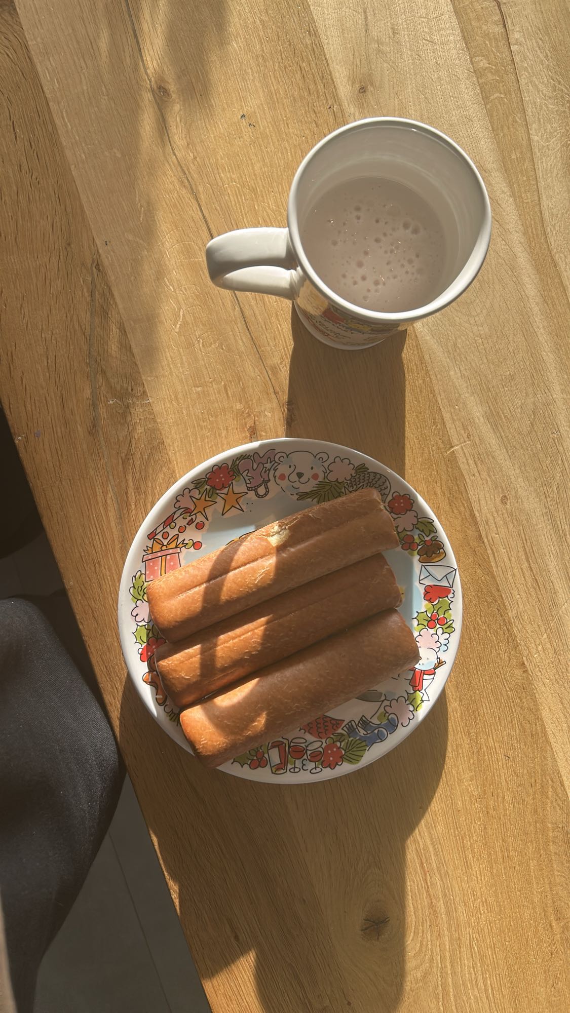 broodjes met chocolademelk