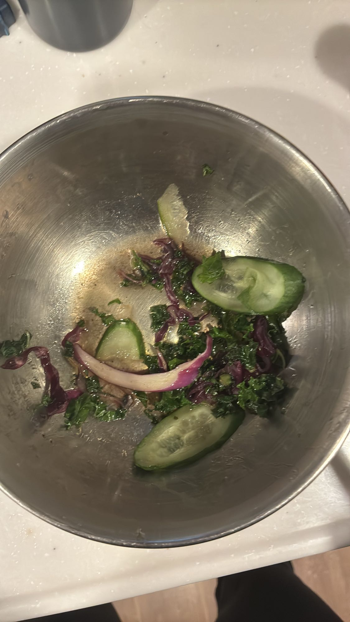 残り物のサラダ