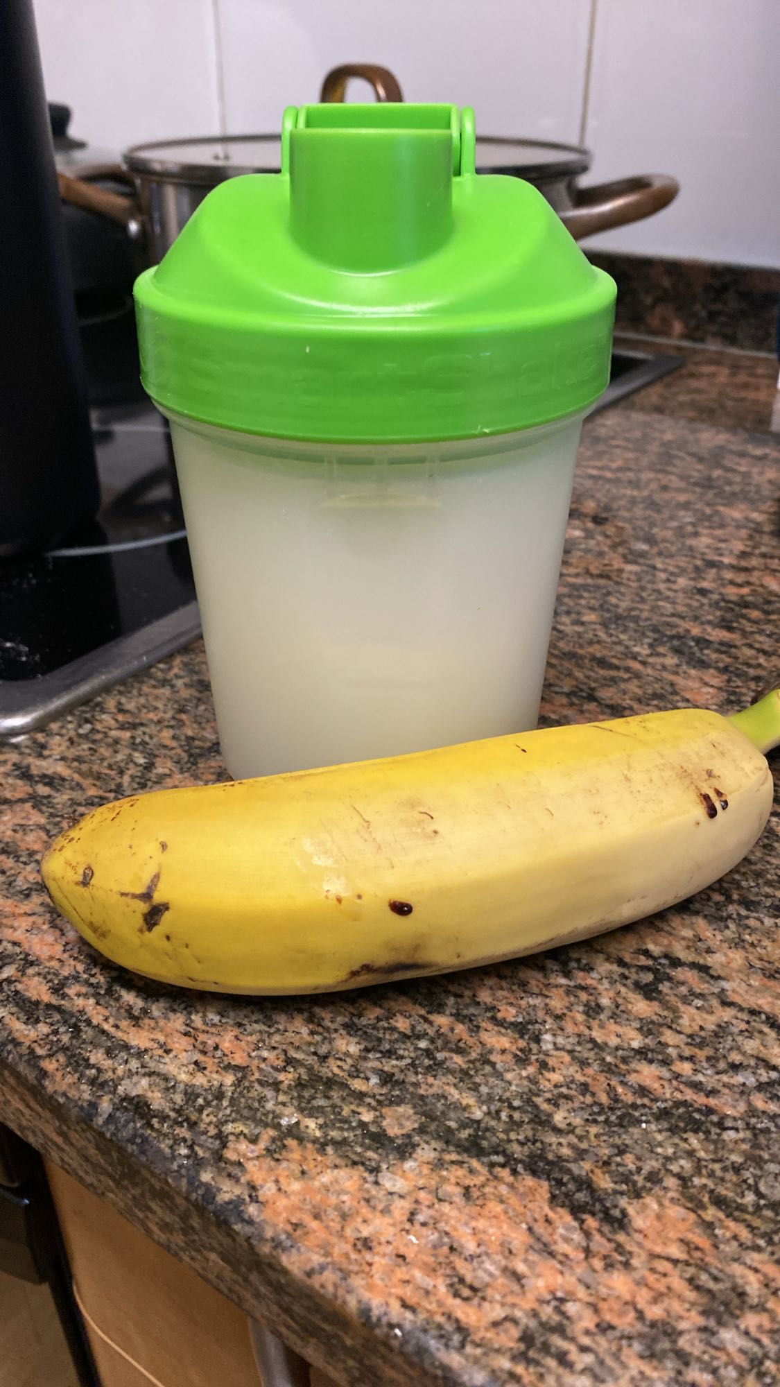 Batido de proteína y plátano