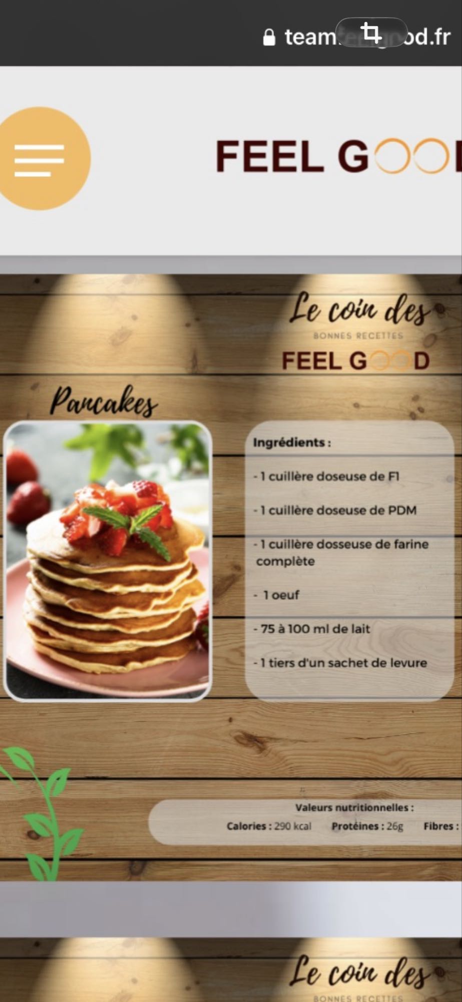 Pancakes protéinés