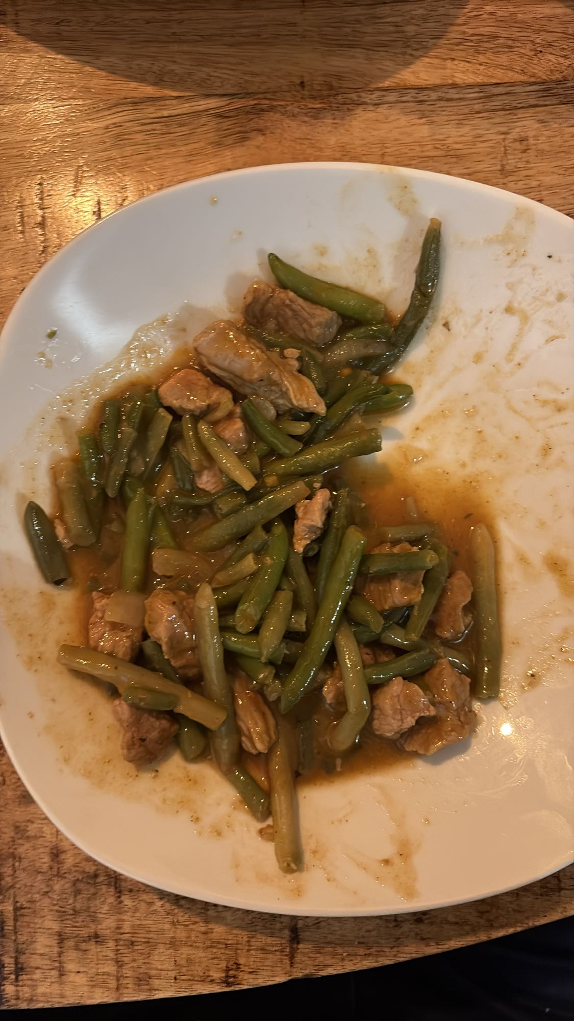 Sperziebonen met rundvlees