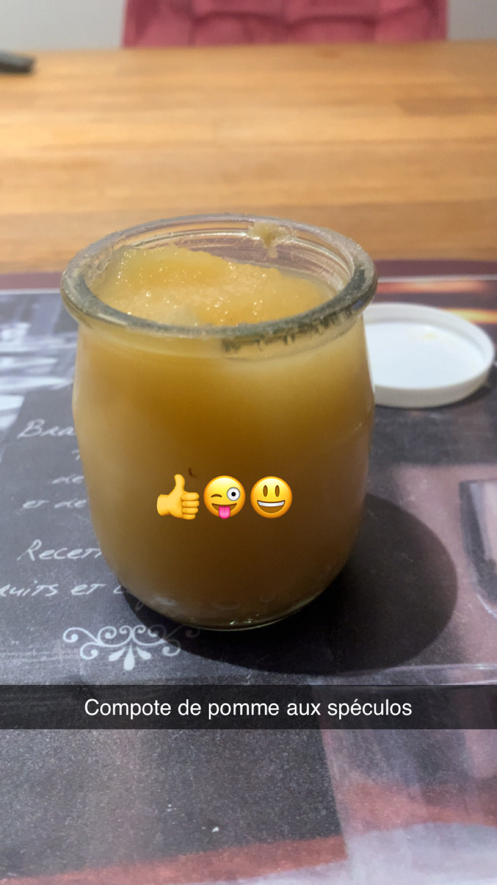 Compote de pommes sans sucre spéculos