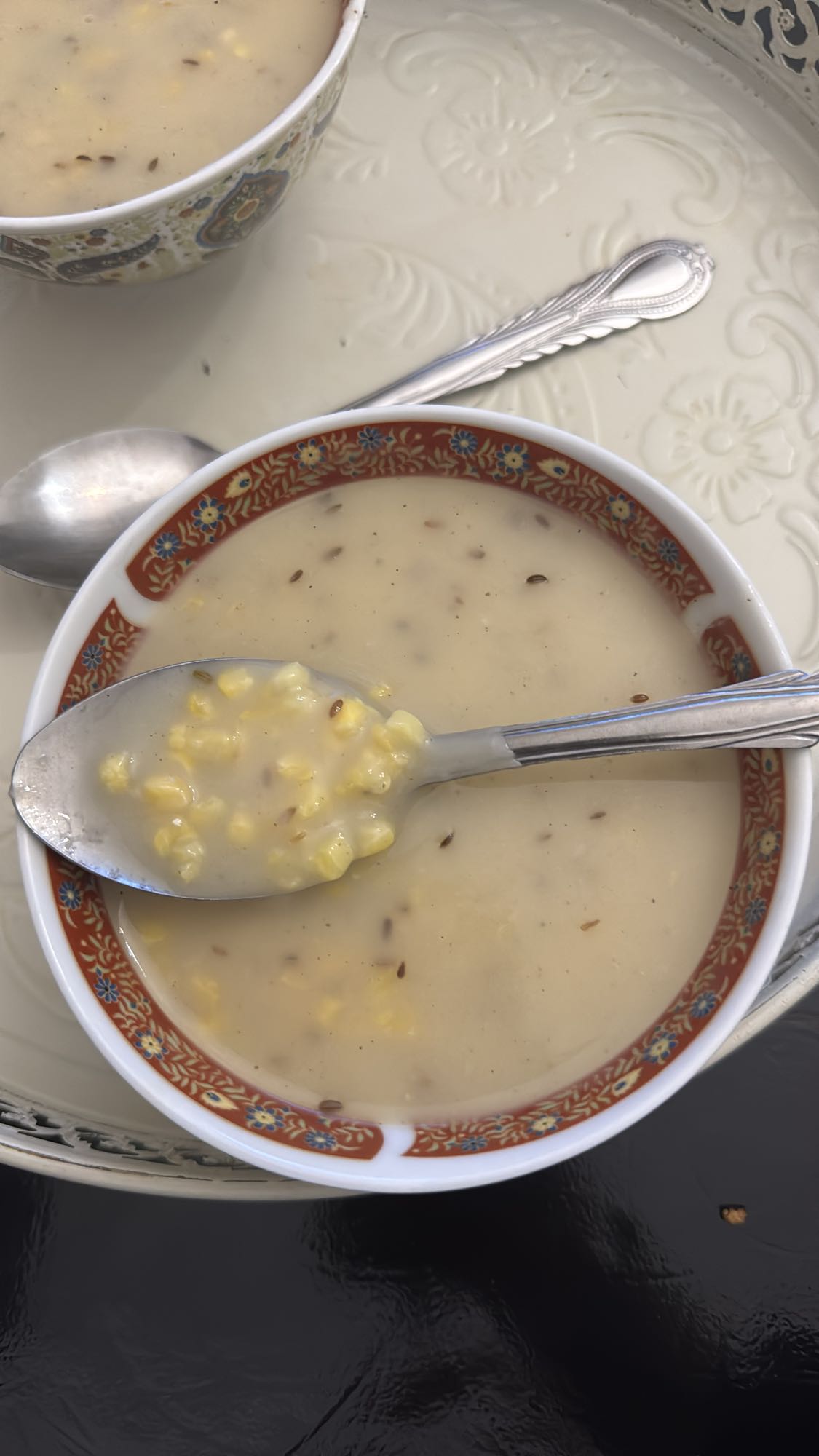 soupe de maïs crémeuse