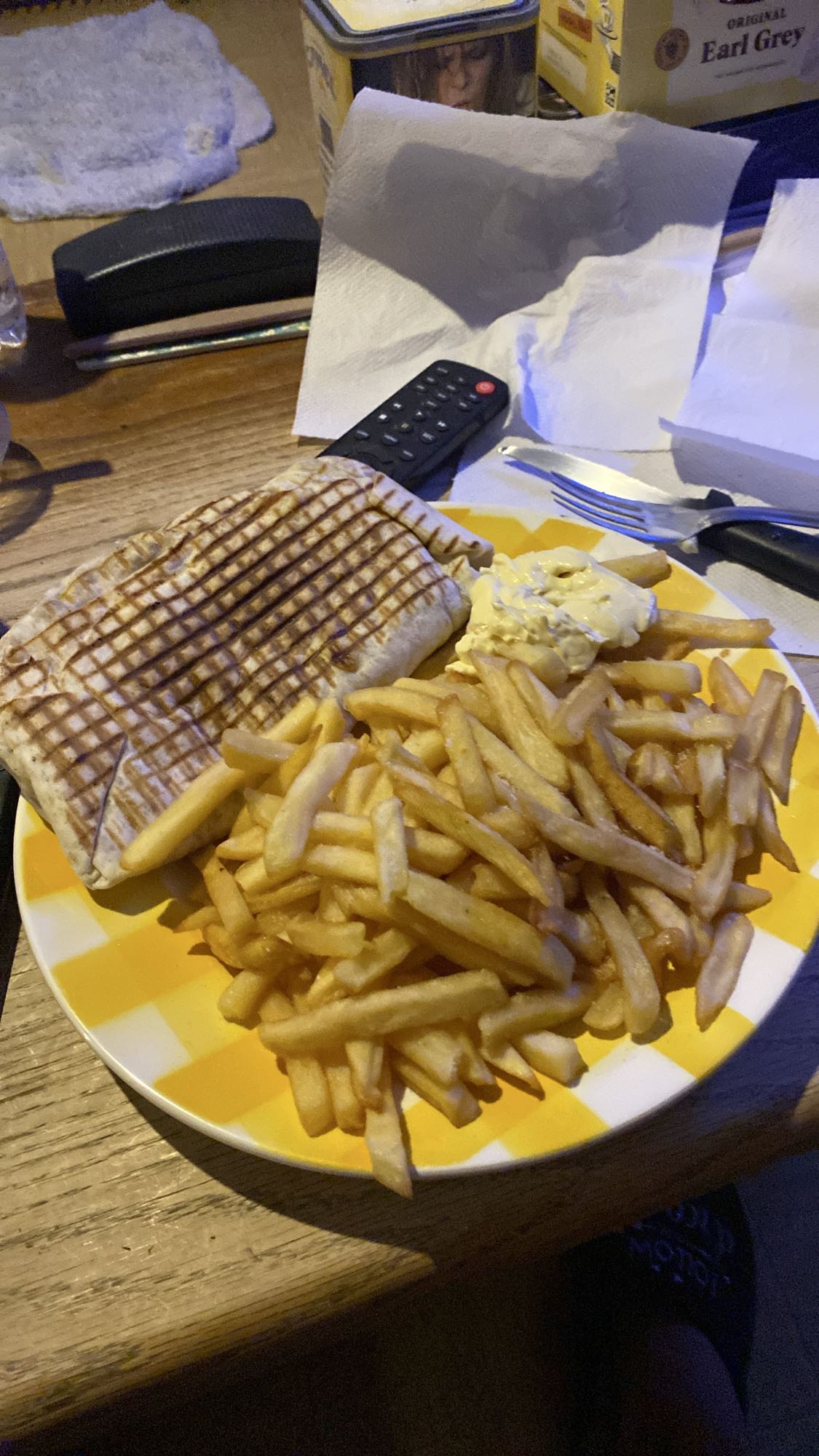 Wrap et frites