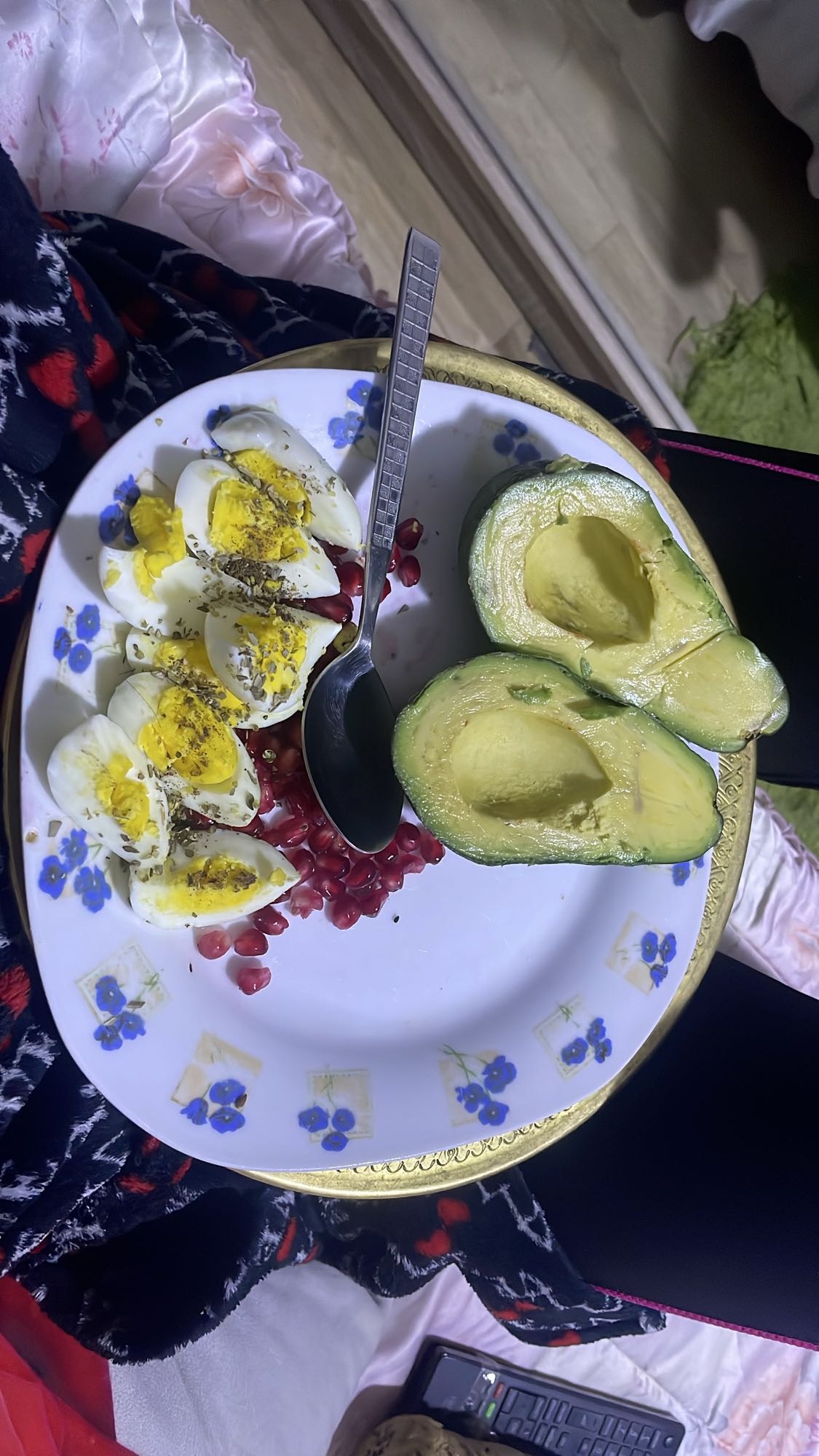 Eggs Avocado Pomegranate
