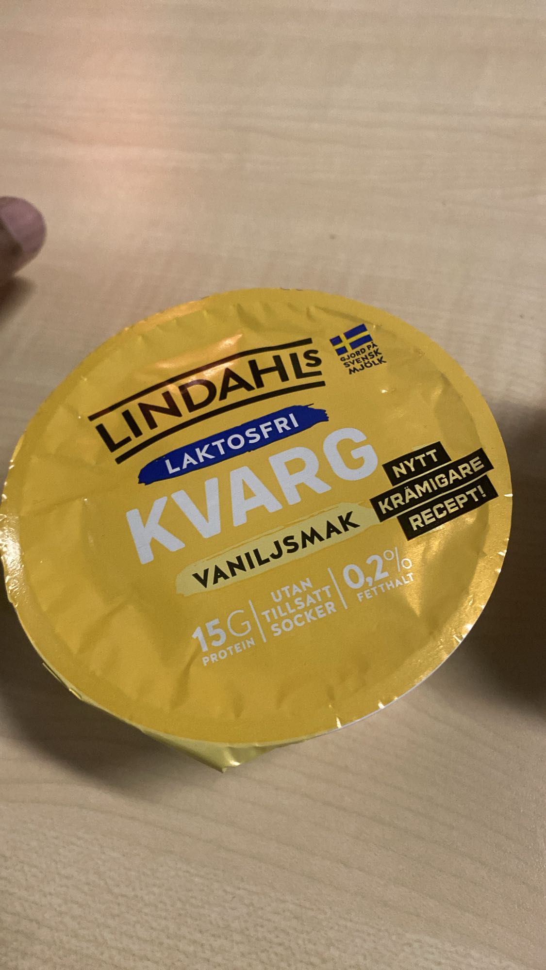 Laktosfri vaniljkvarg