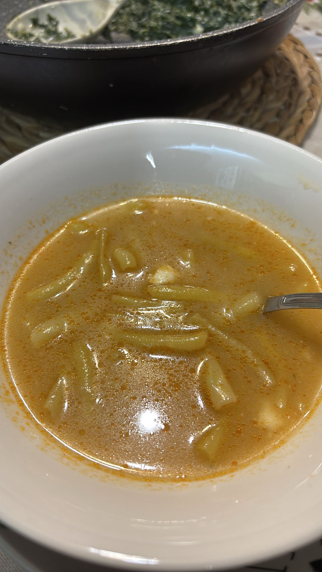 Zöldbab leves