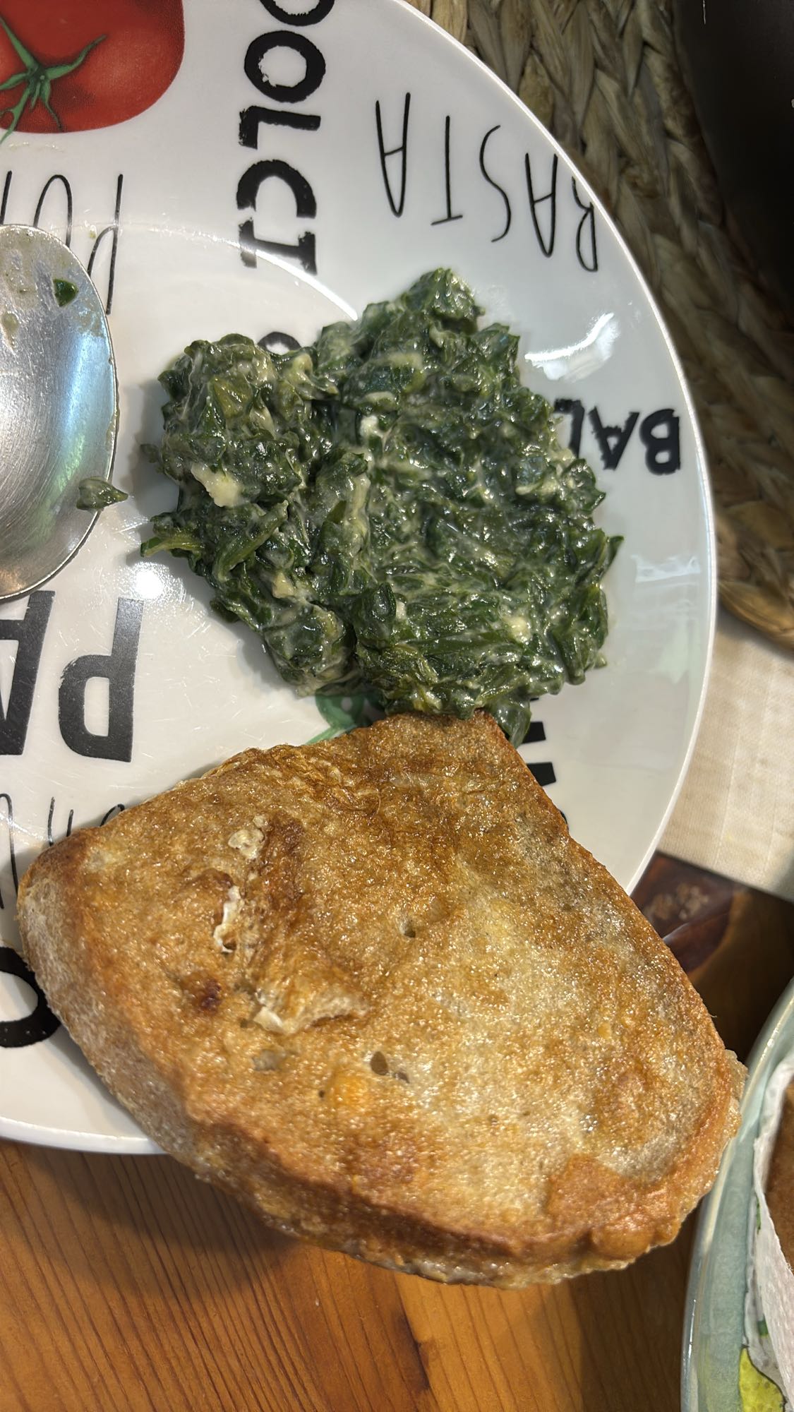 Spenót pirítóssal