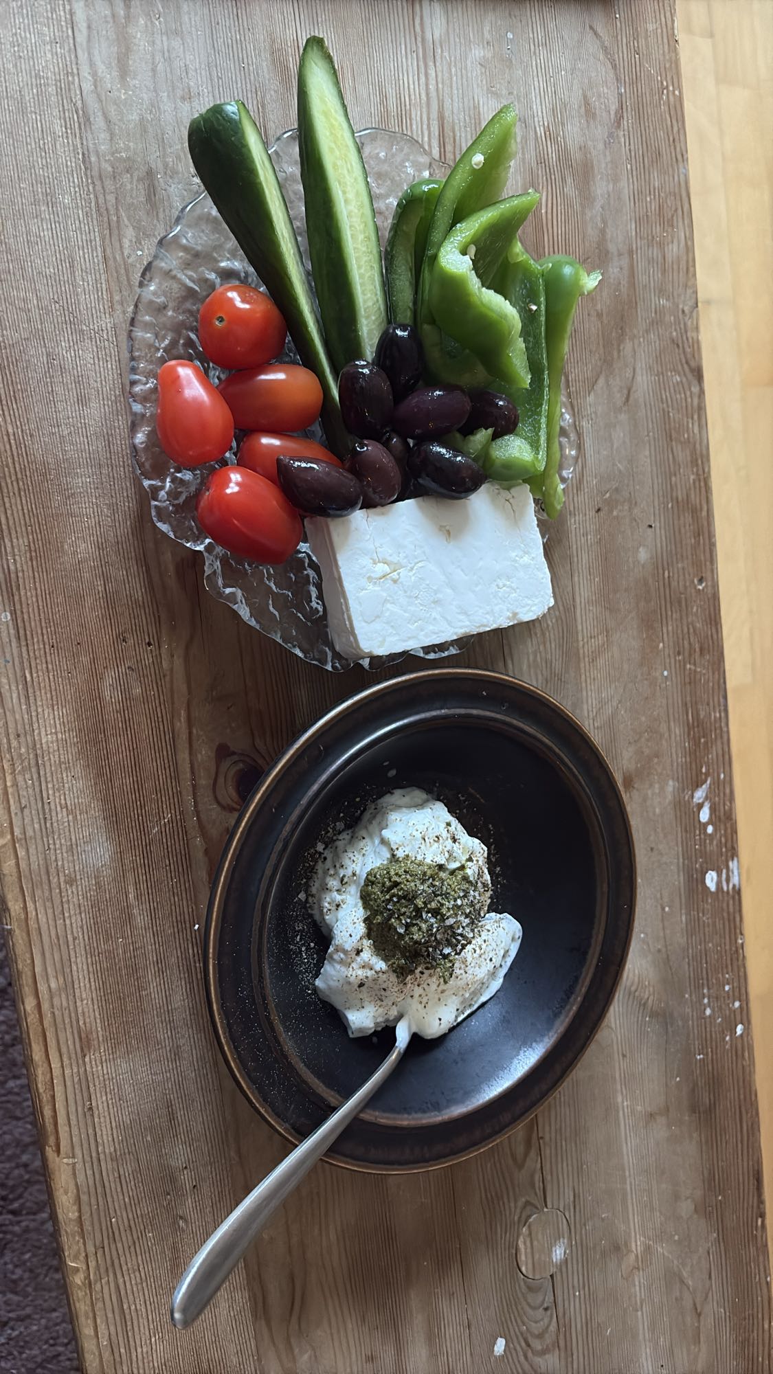 Grönsaker med ost & yoghurt