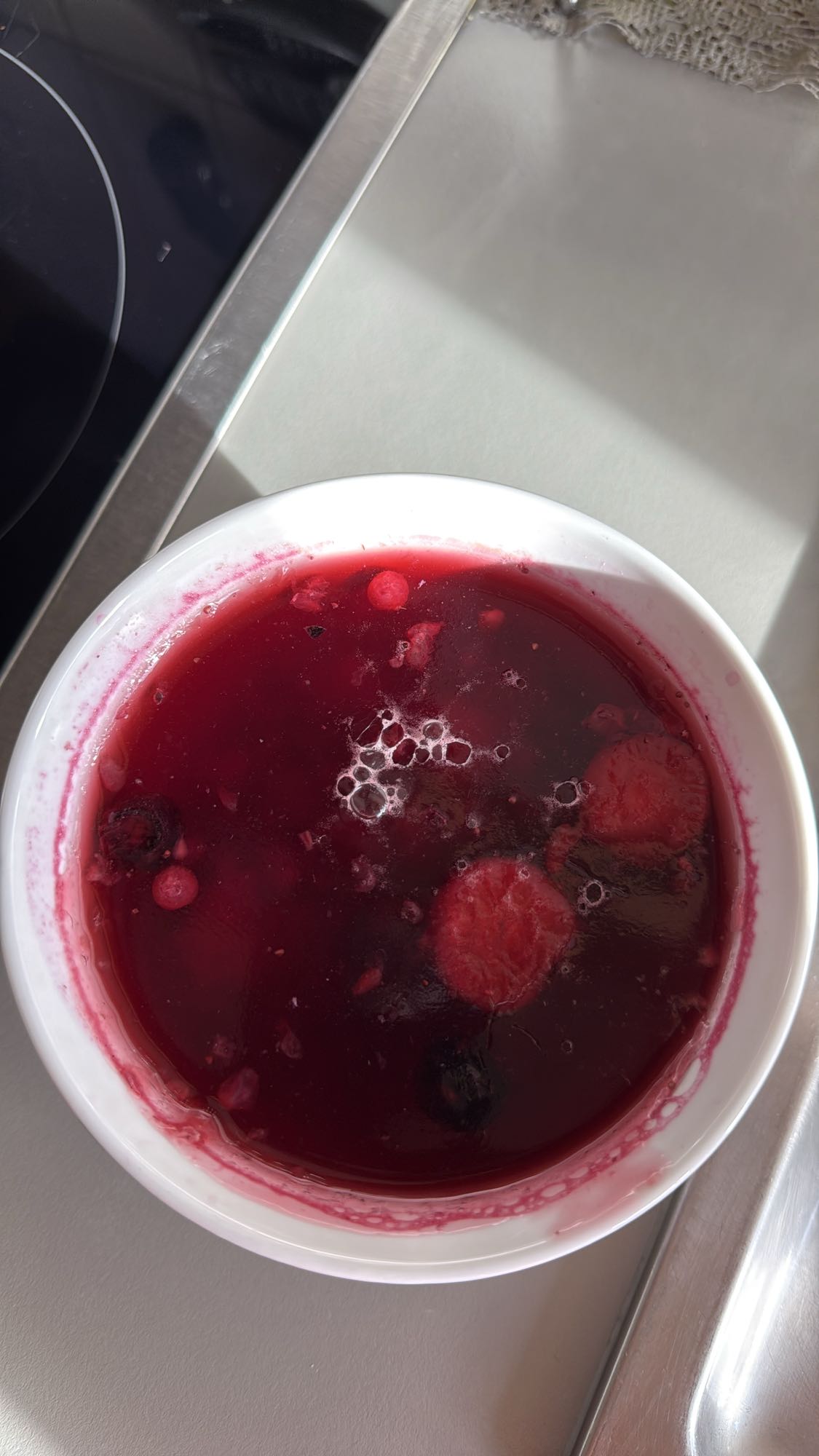 supă de fructe de pădure