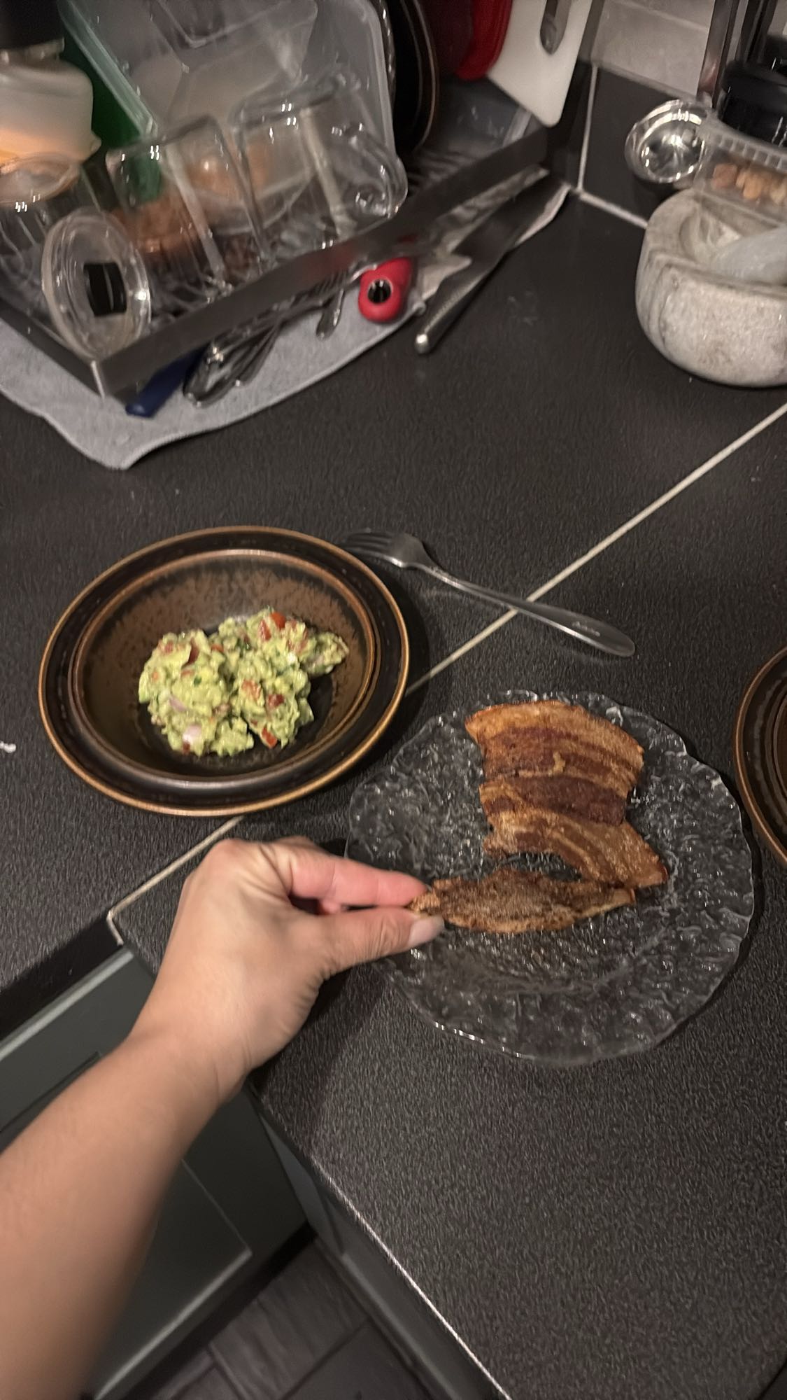 Bacon med guacamole