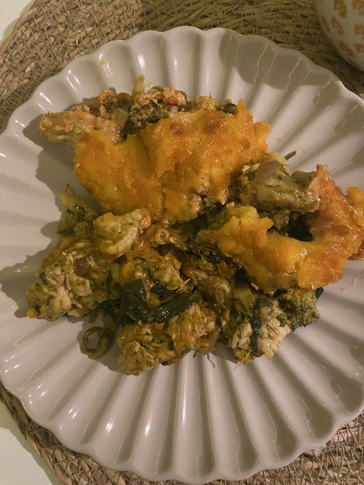 Kylling og grøntsagsfad