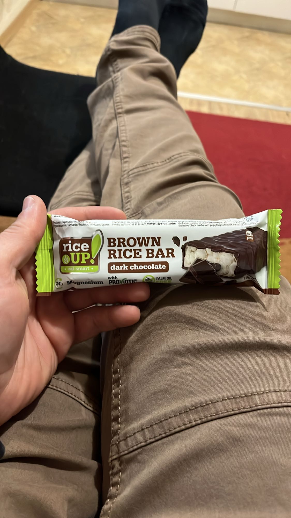 Брауни бар с кафяв ориз