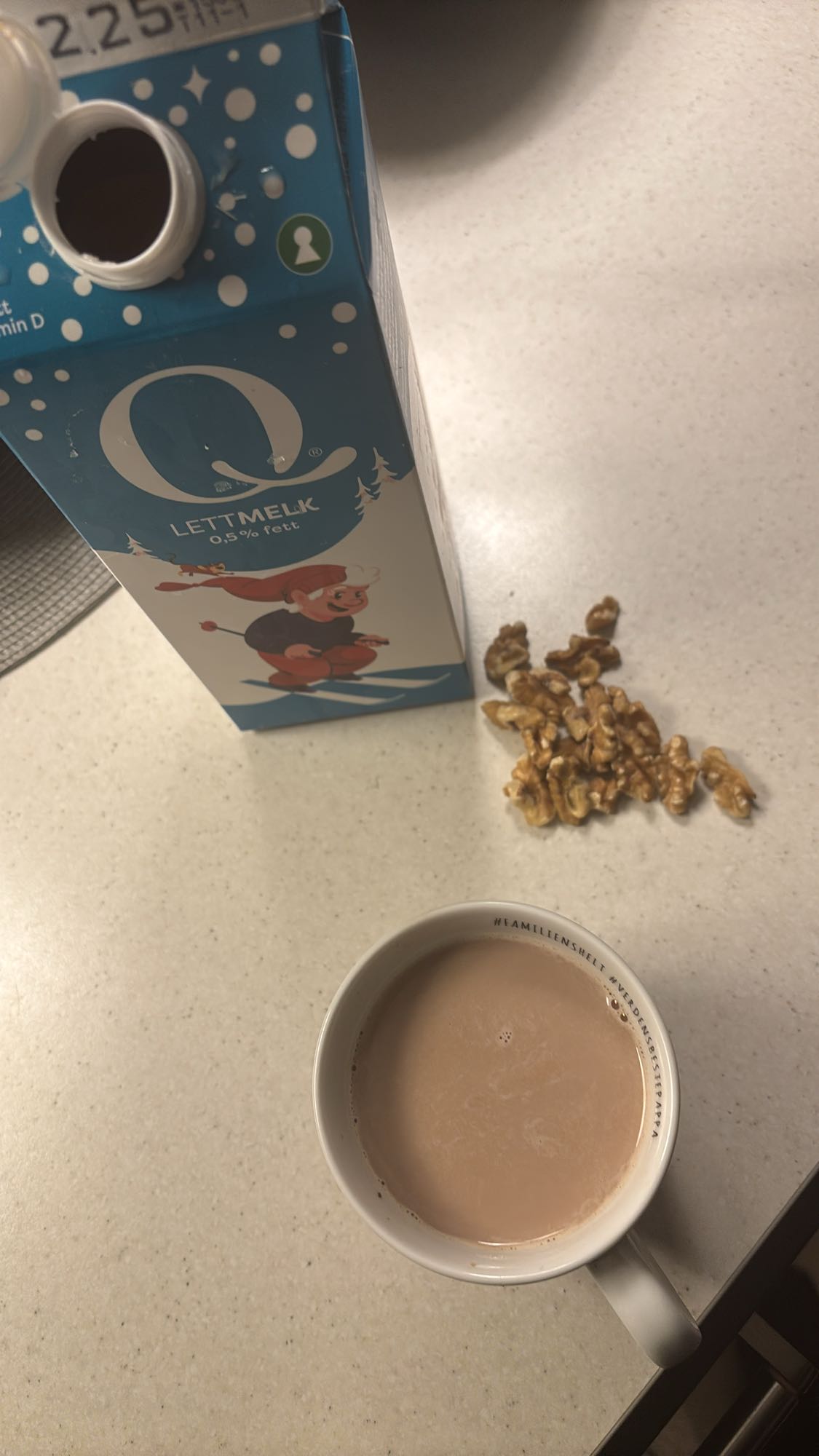 Kakao og valnøtter