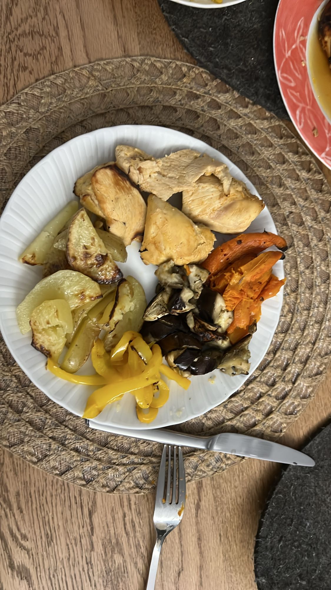 Tavuk ve Sebzeli Tabak