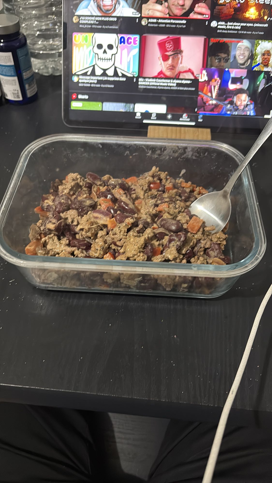 Boeuf haricots et légumes