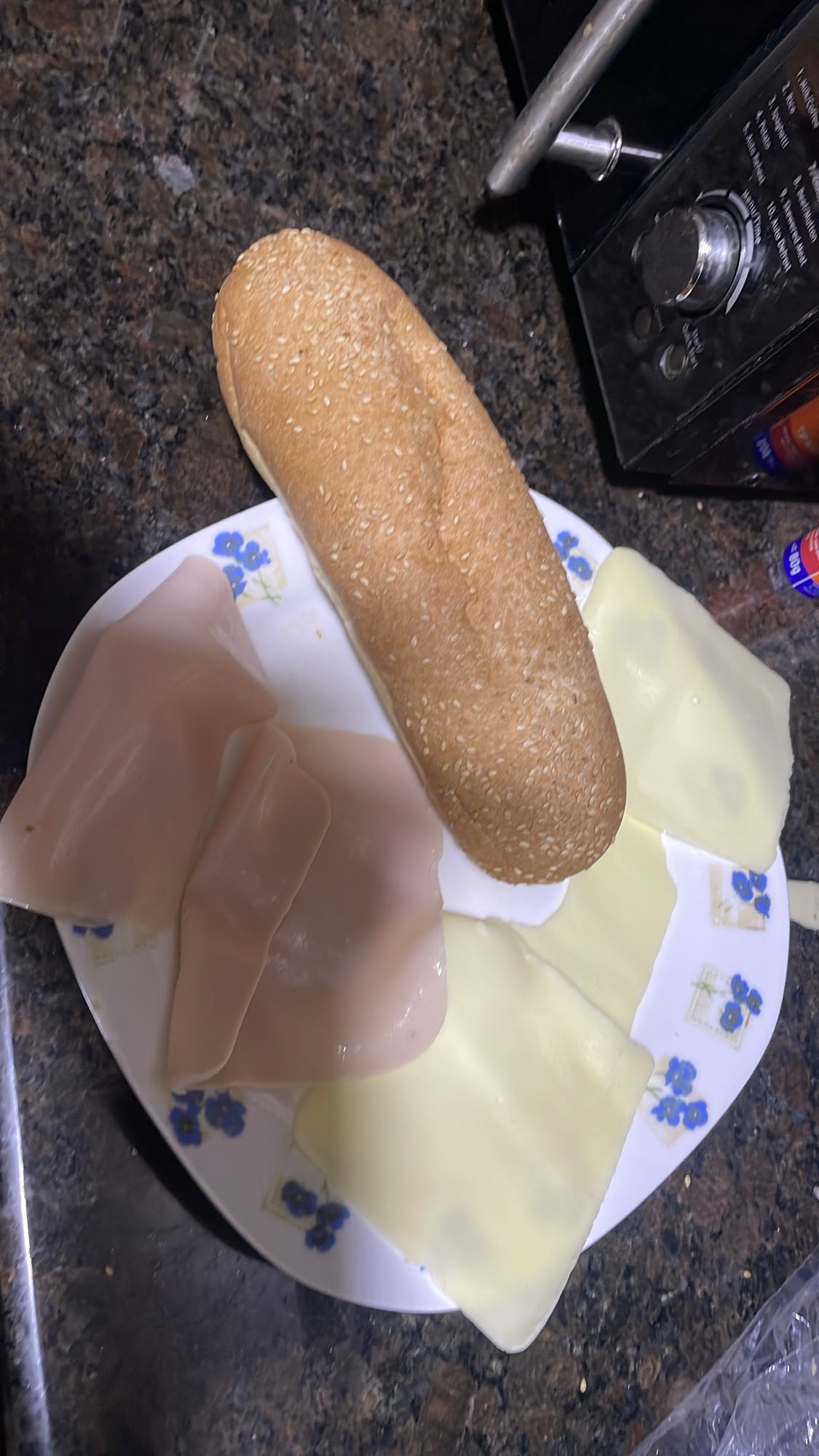 Turkey Cheese Sandwich Prep