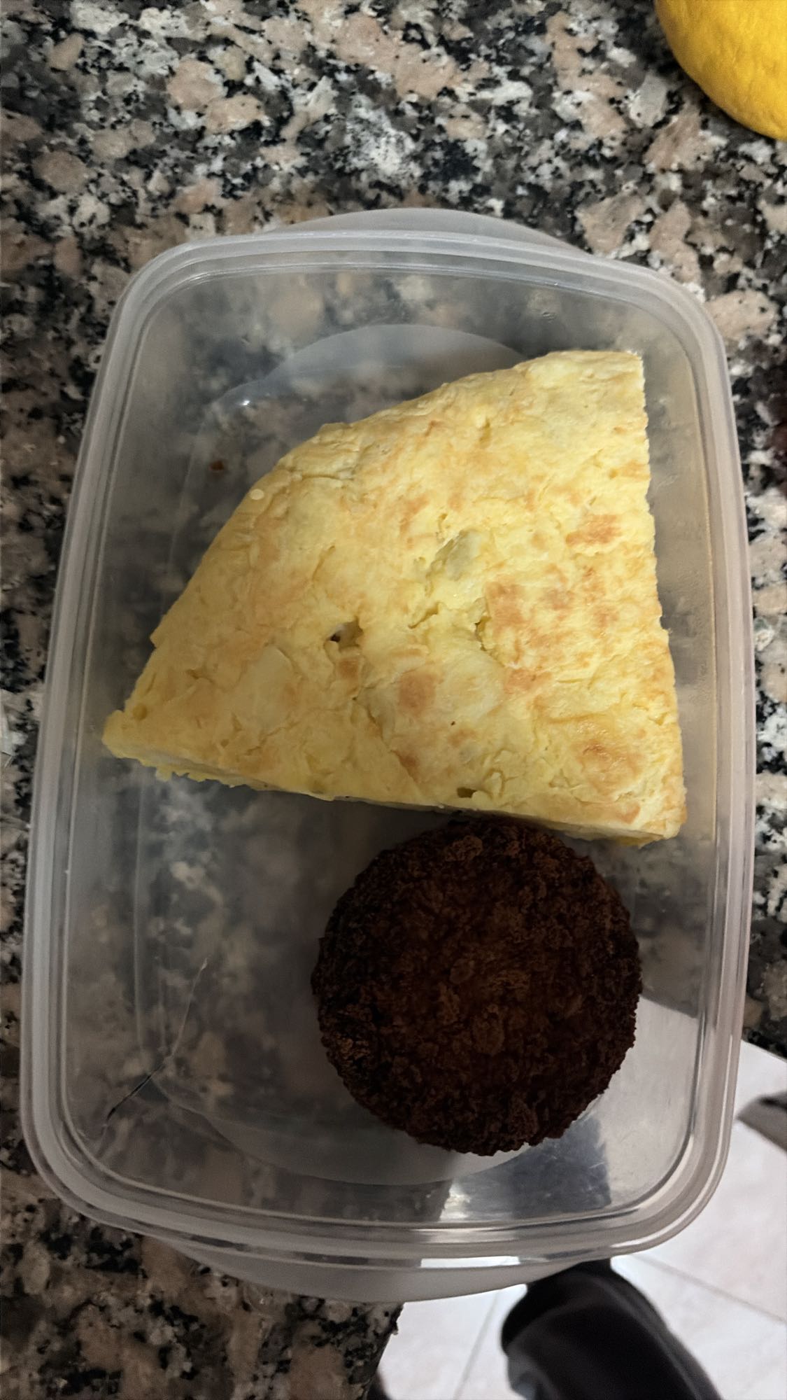 tortilla y hamburguesa