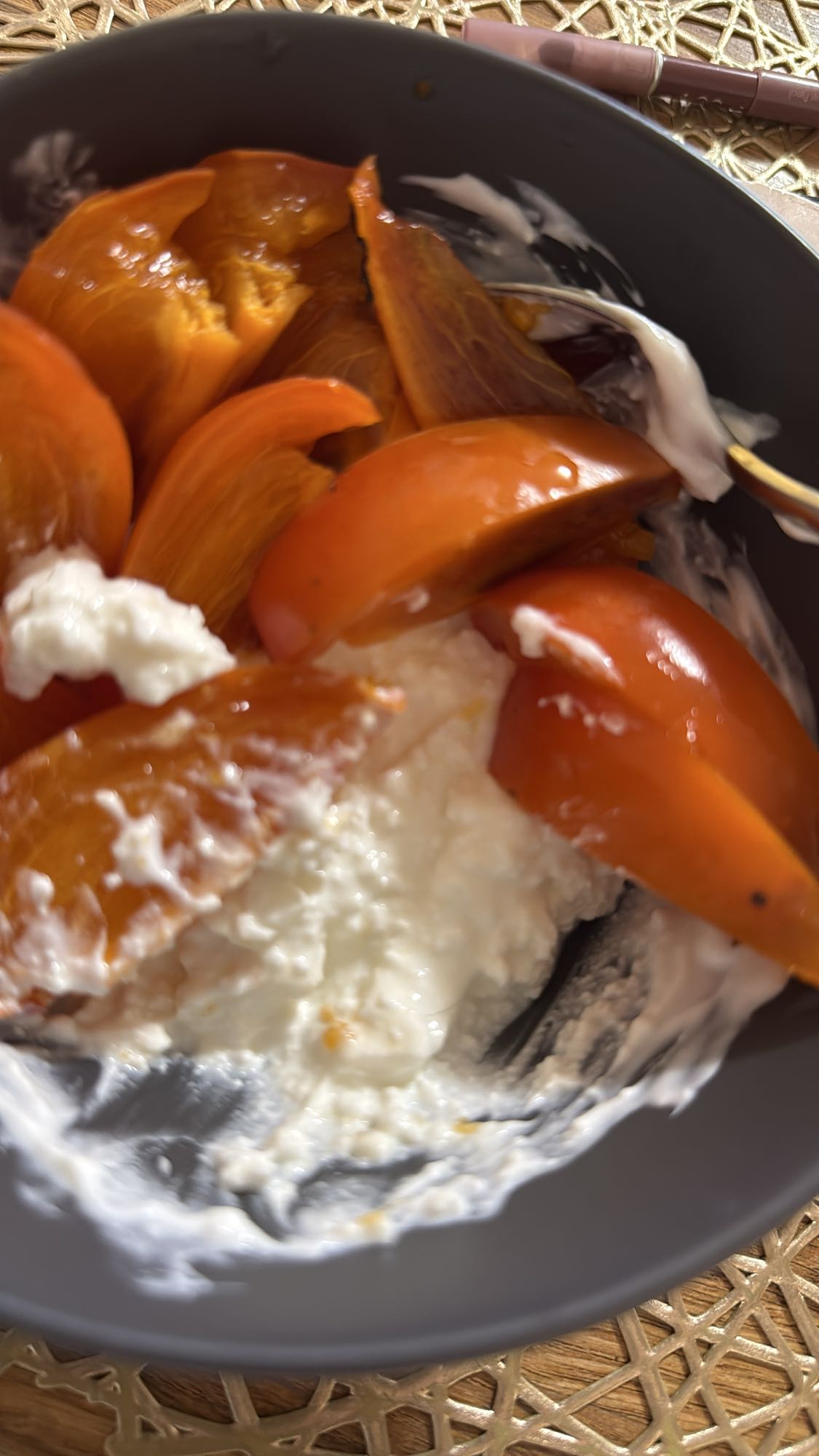 творог с хурмой