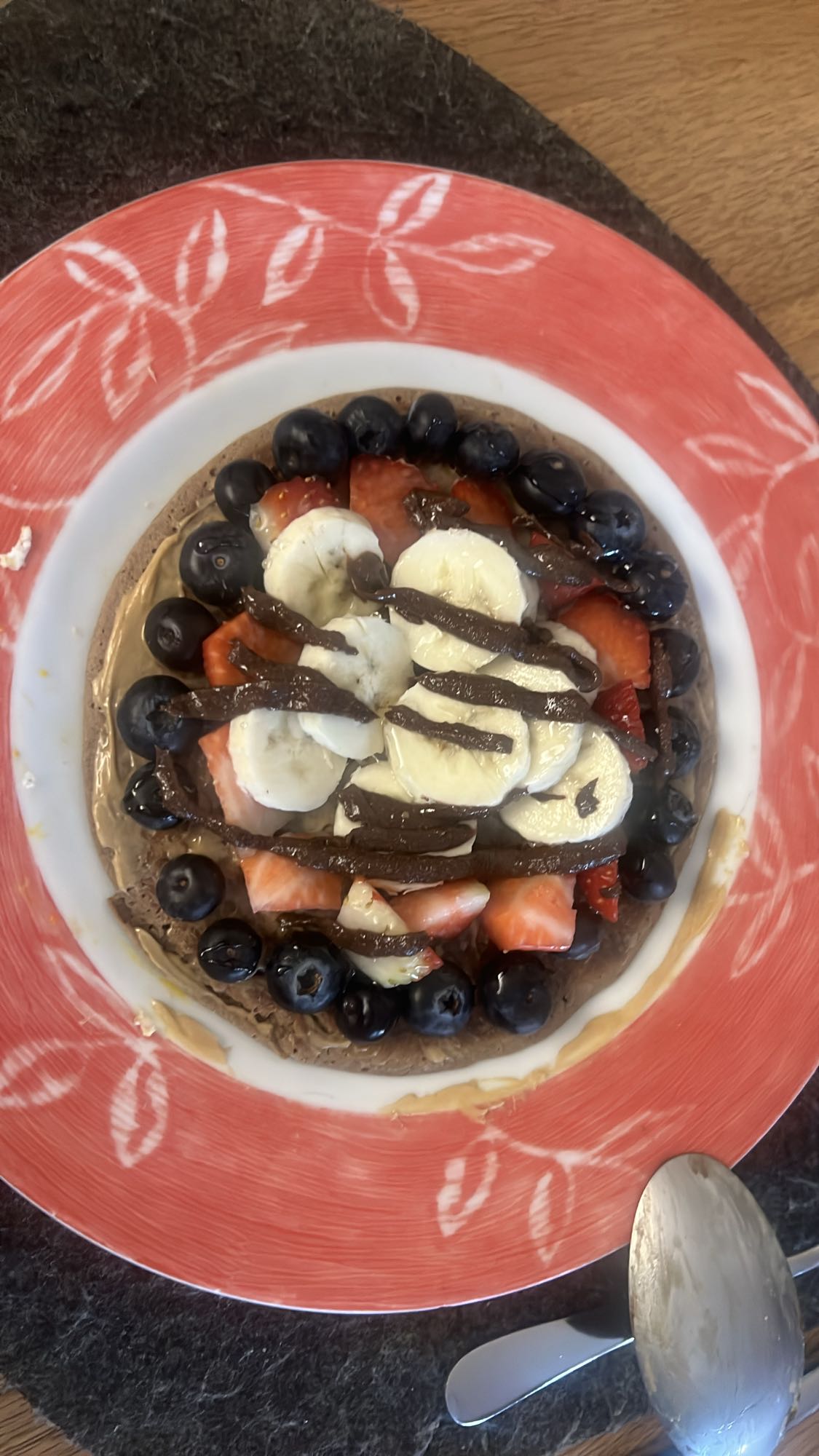 Frugt chokolade vaffel