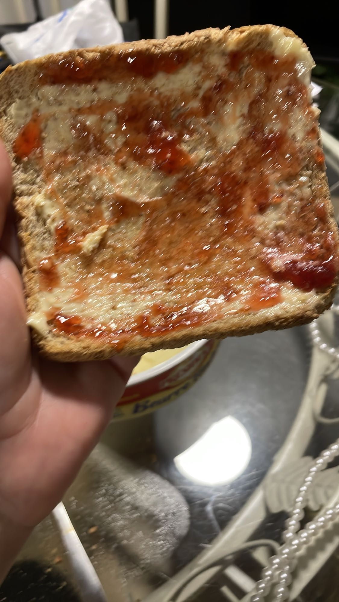 Tartine confiture beurre