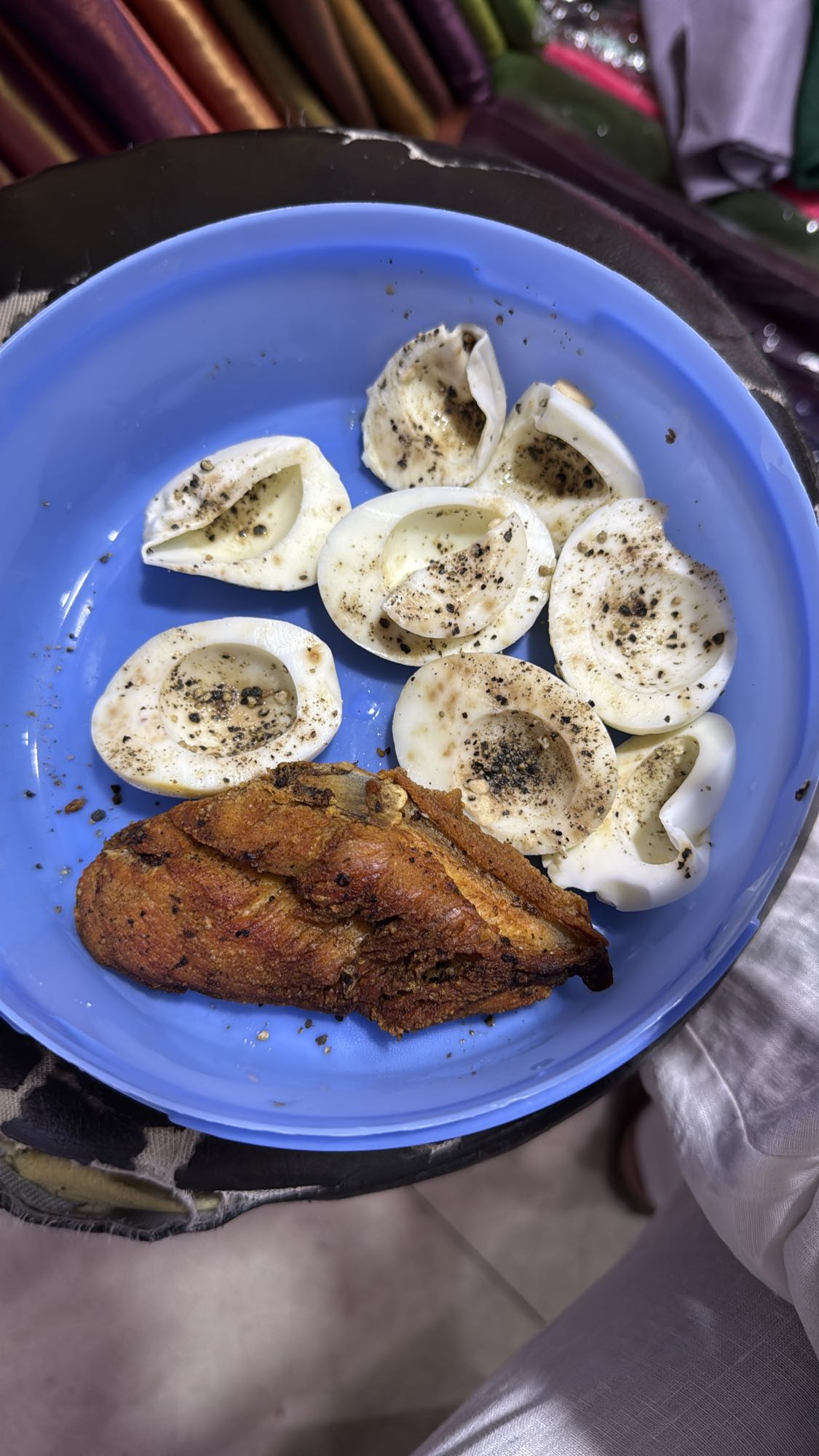 Egg Whites & Fried Fish