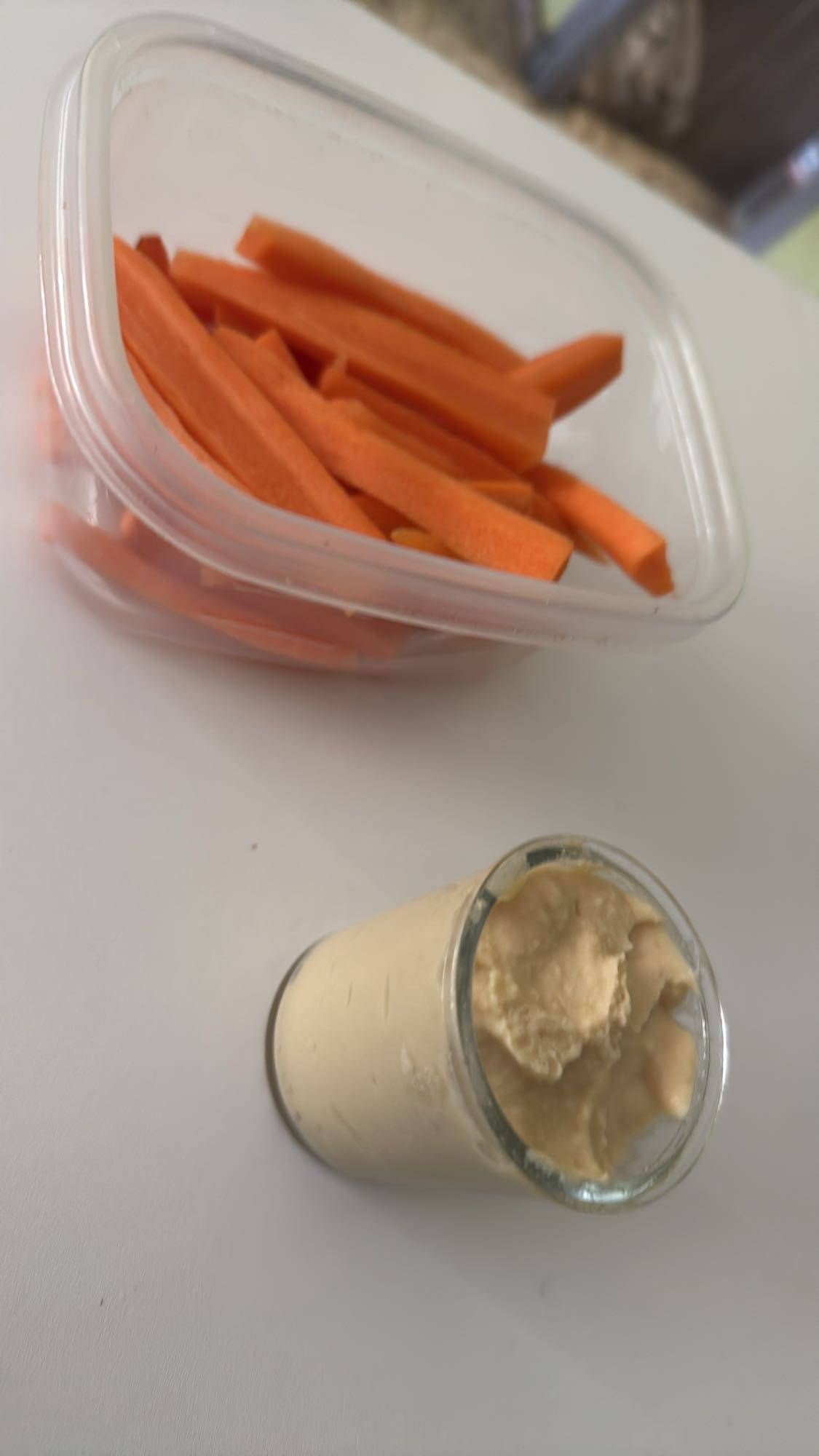 Zanahorias con hummus