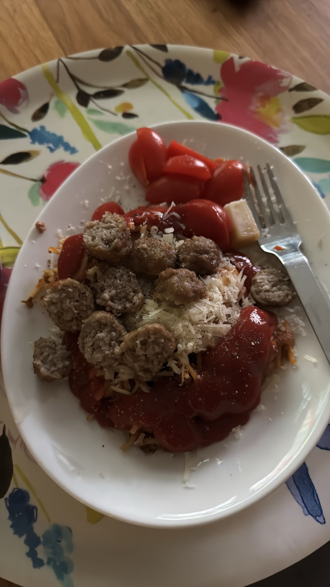 Spagetti med köttbullar
