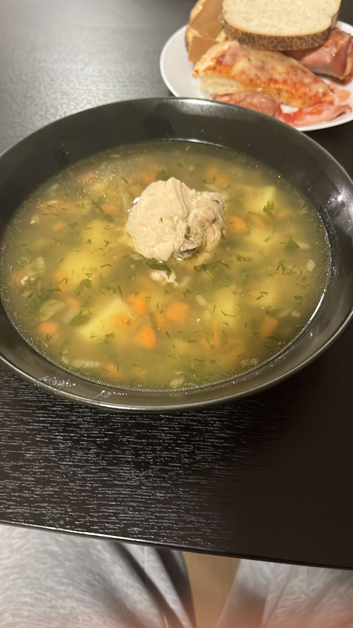 куриный суп с овощами