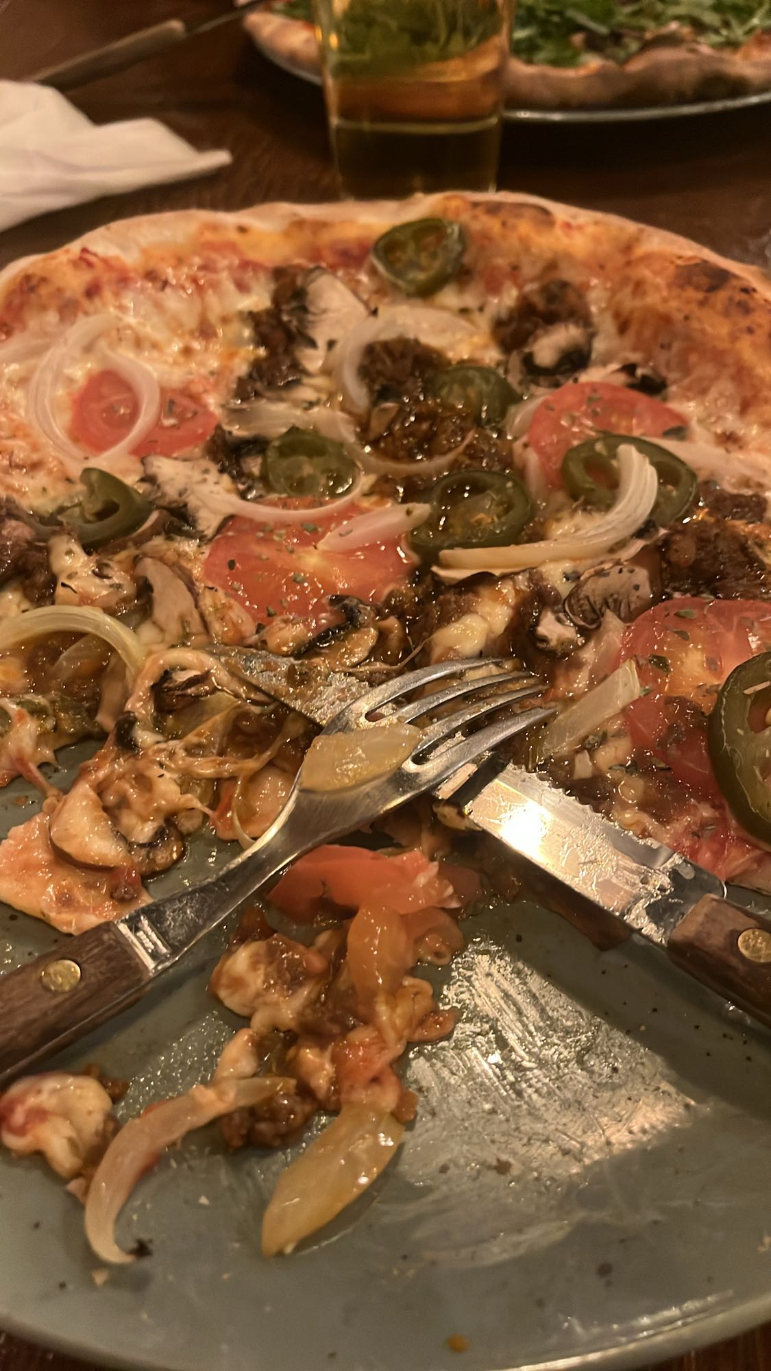 Grönsakspizza med ost