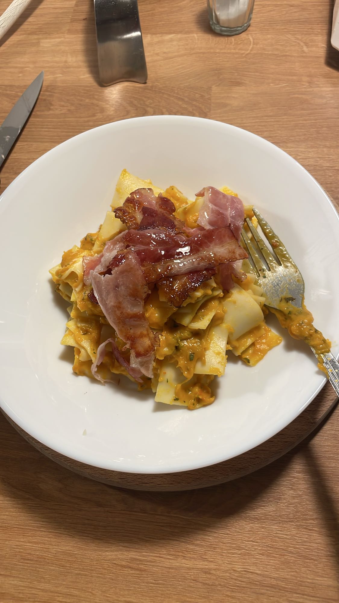 makaron z boczkiem