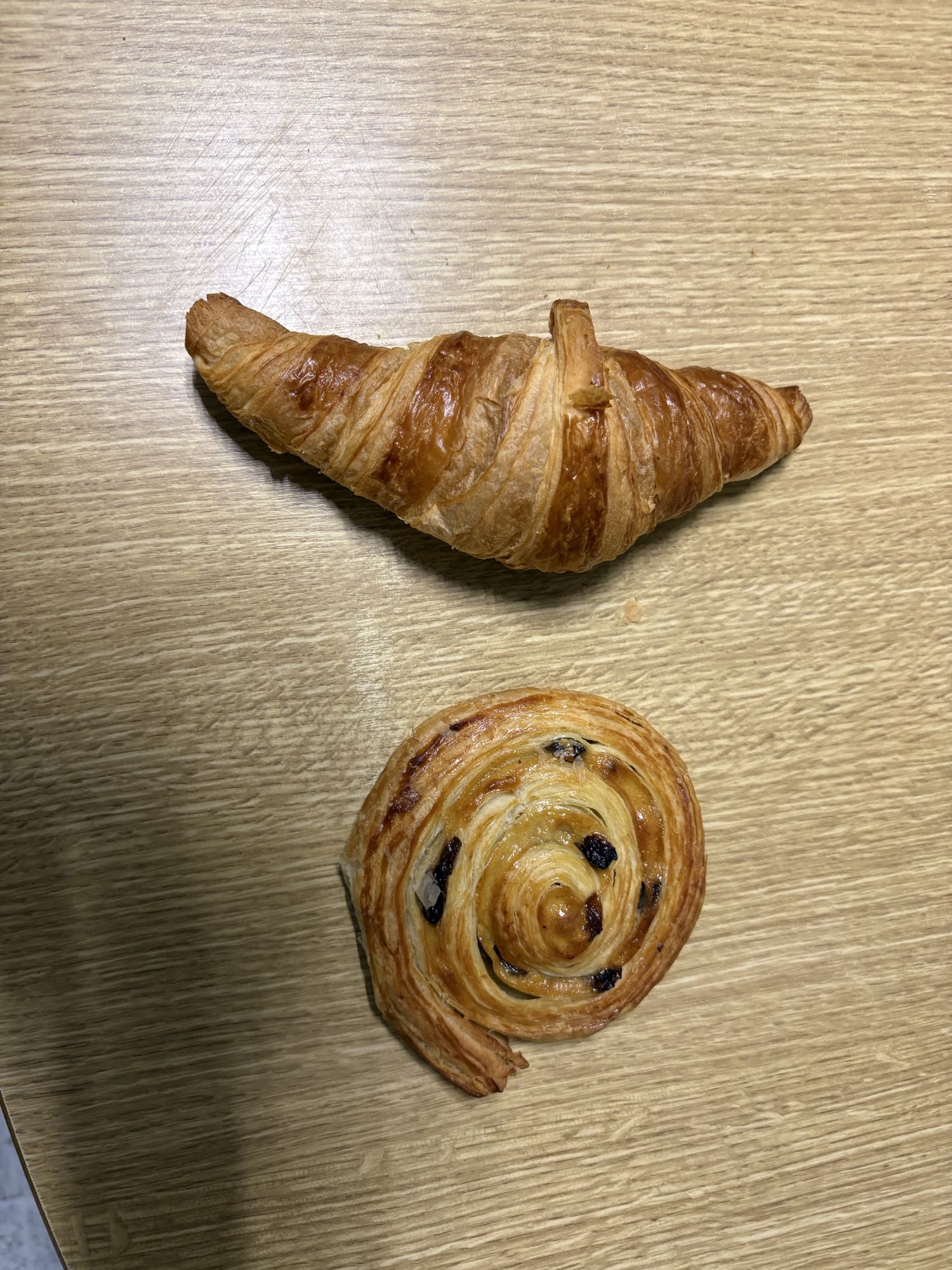 Croissant y caracola