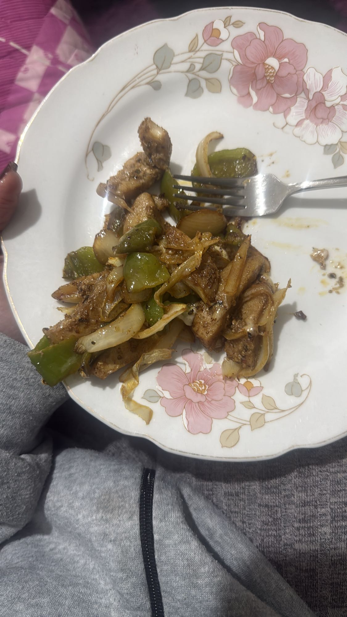 Chicken stir fry plate