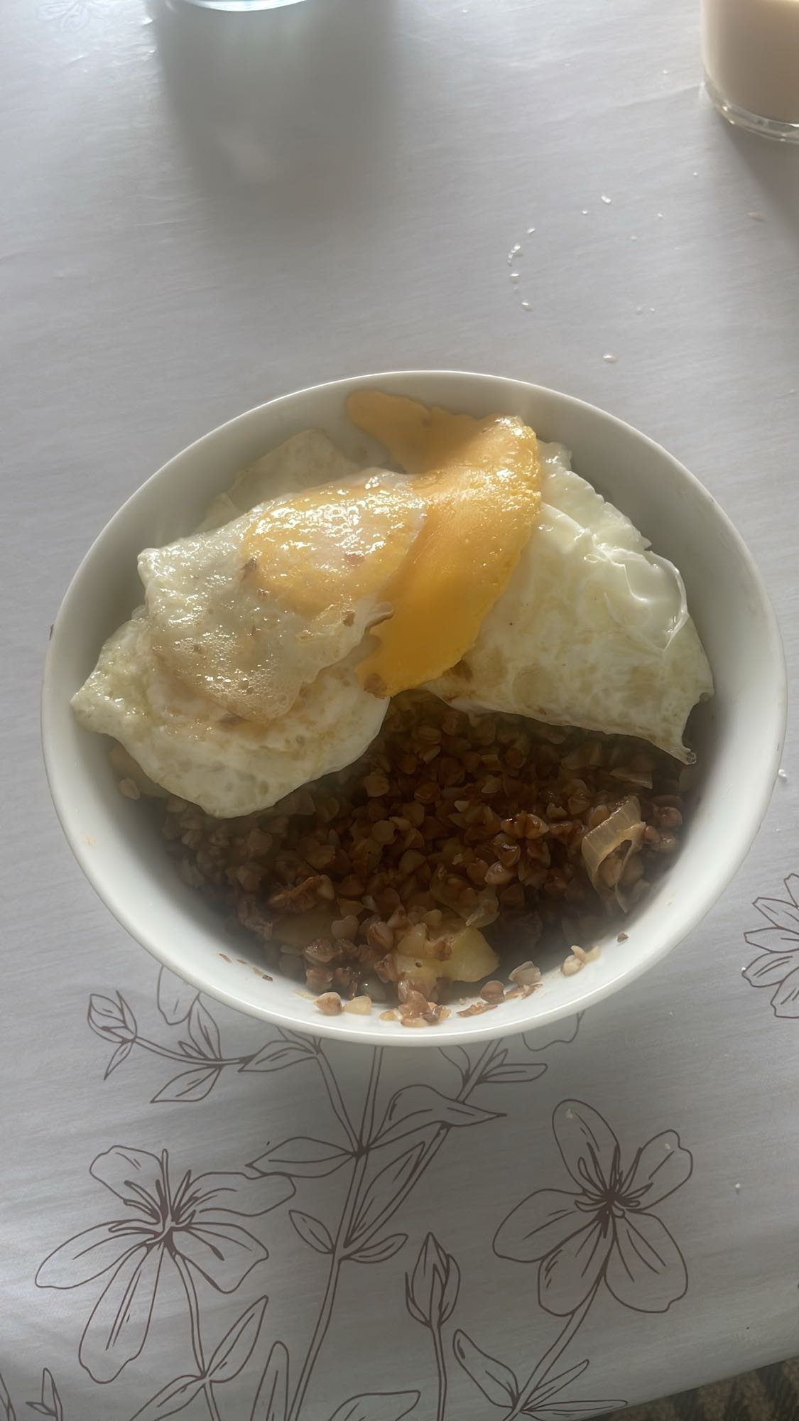 гречка с яйцом