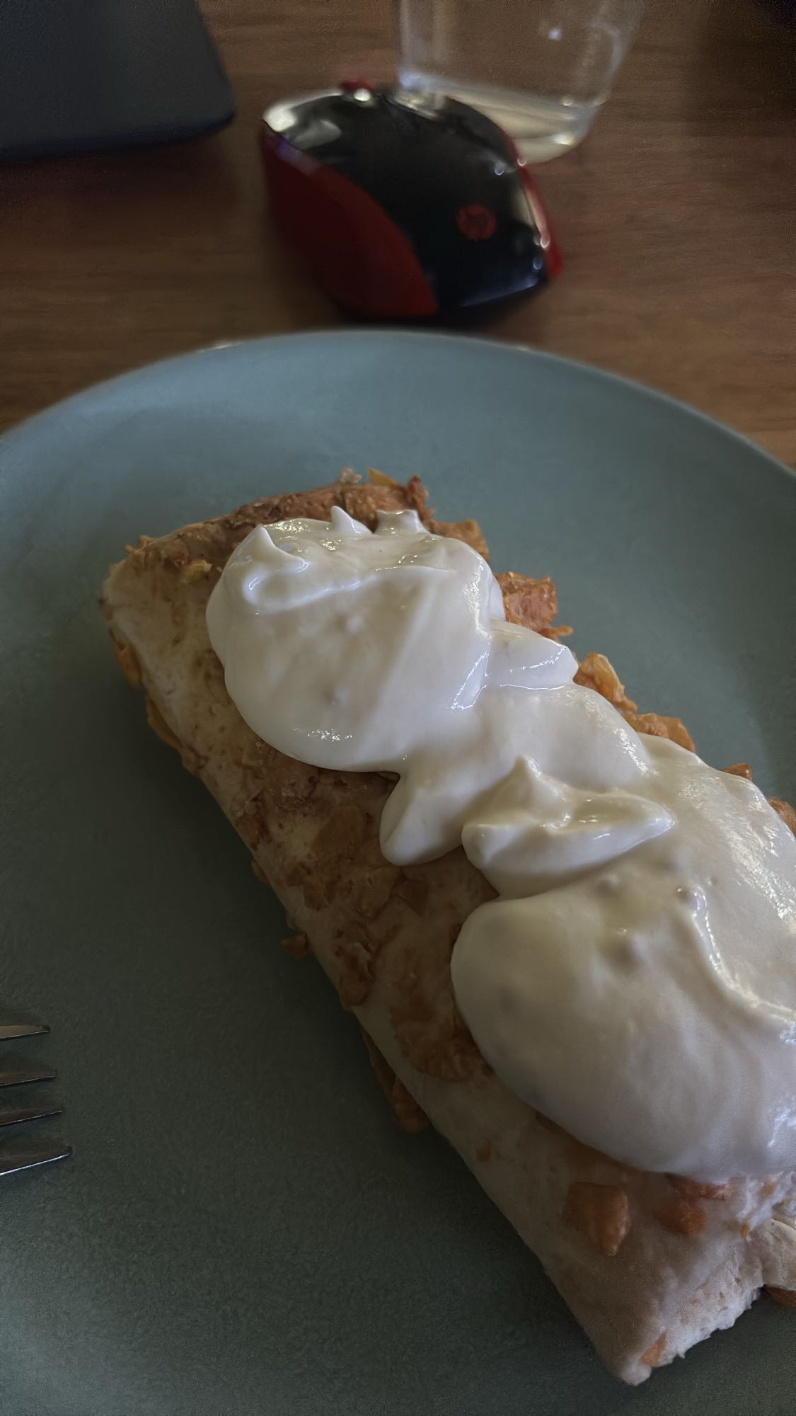 Csirkés burrito tejföllel