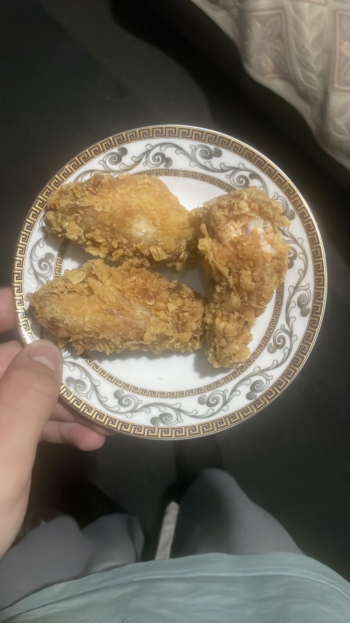 жареные куриные крылышки