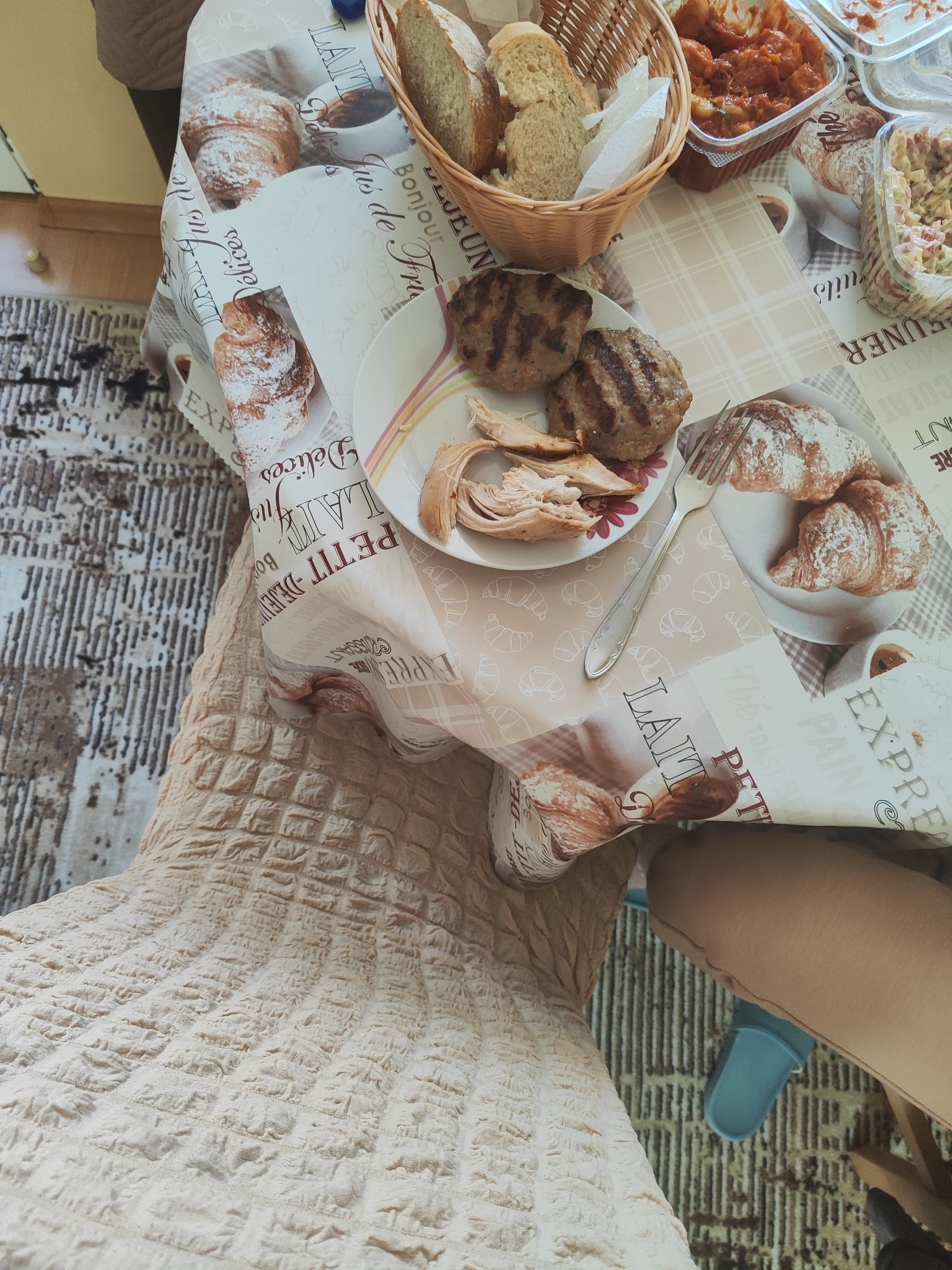 Grilled Meat & Bread Plate