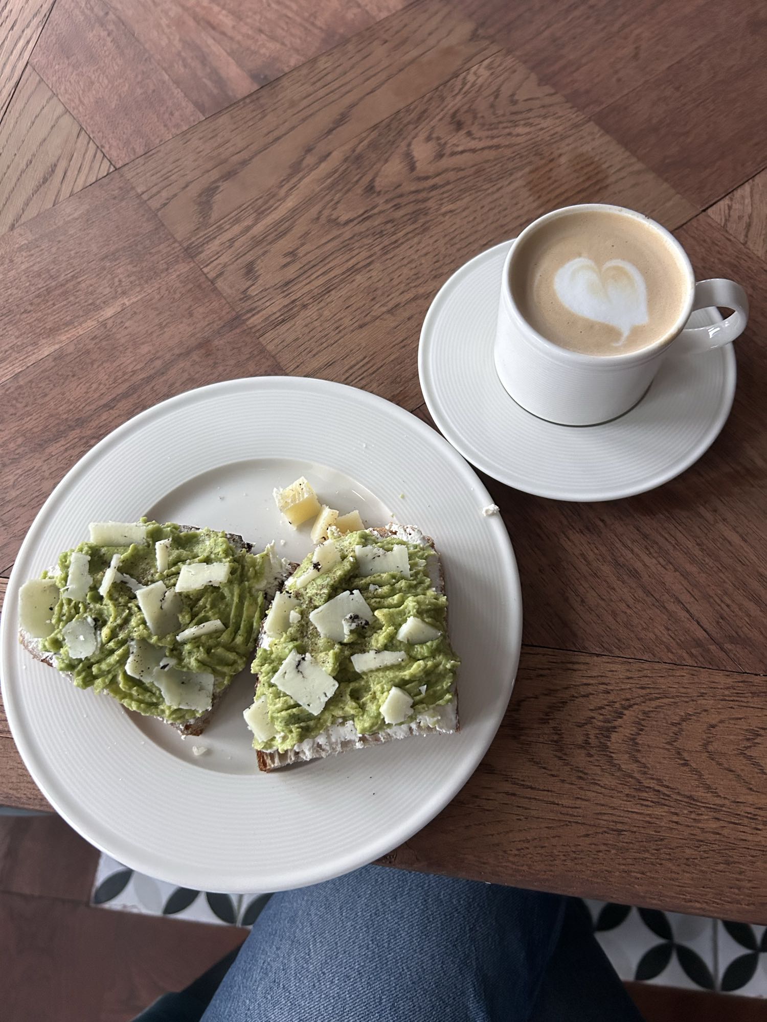 Tosty z awokado i kawa