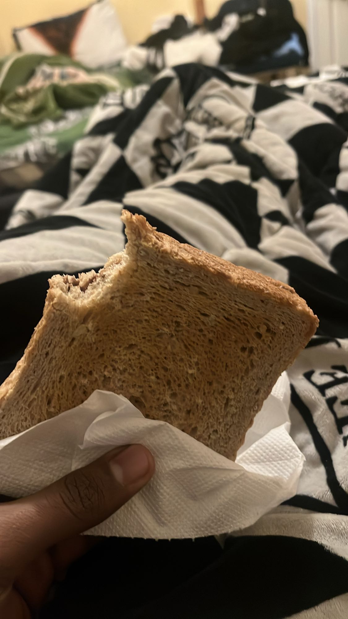 Whole wheat bread slice