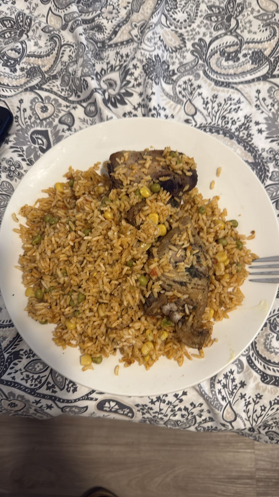 Riz épicé avec poulet