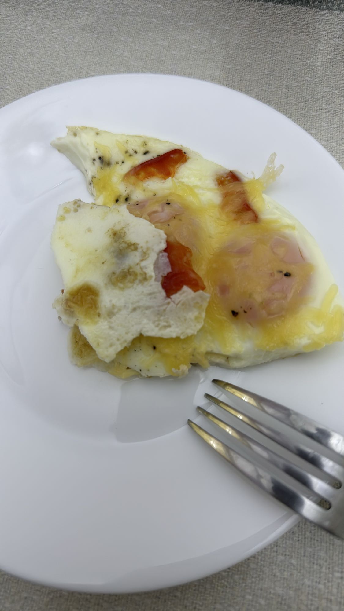 омлет с белками и сыром