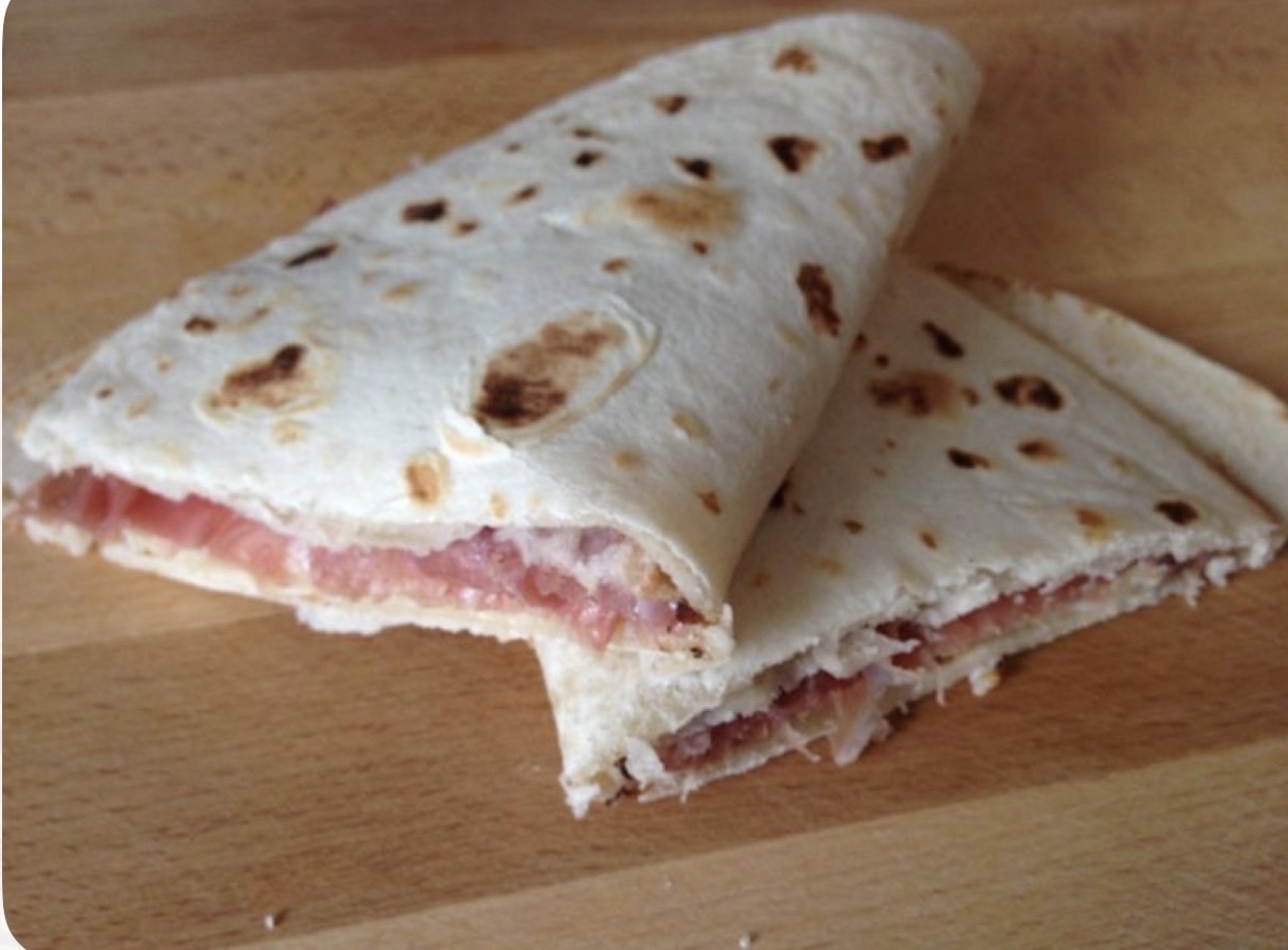 Piadina con prosciutto