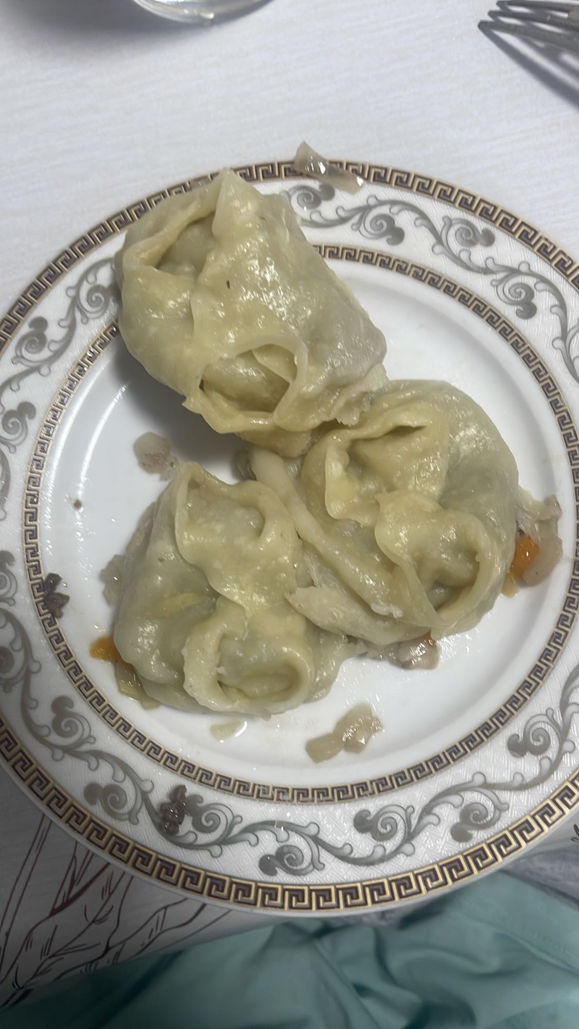 манты с мясом